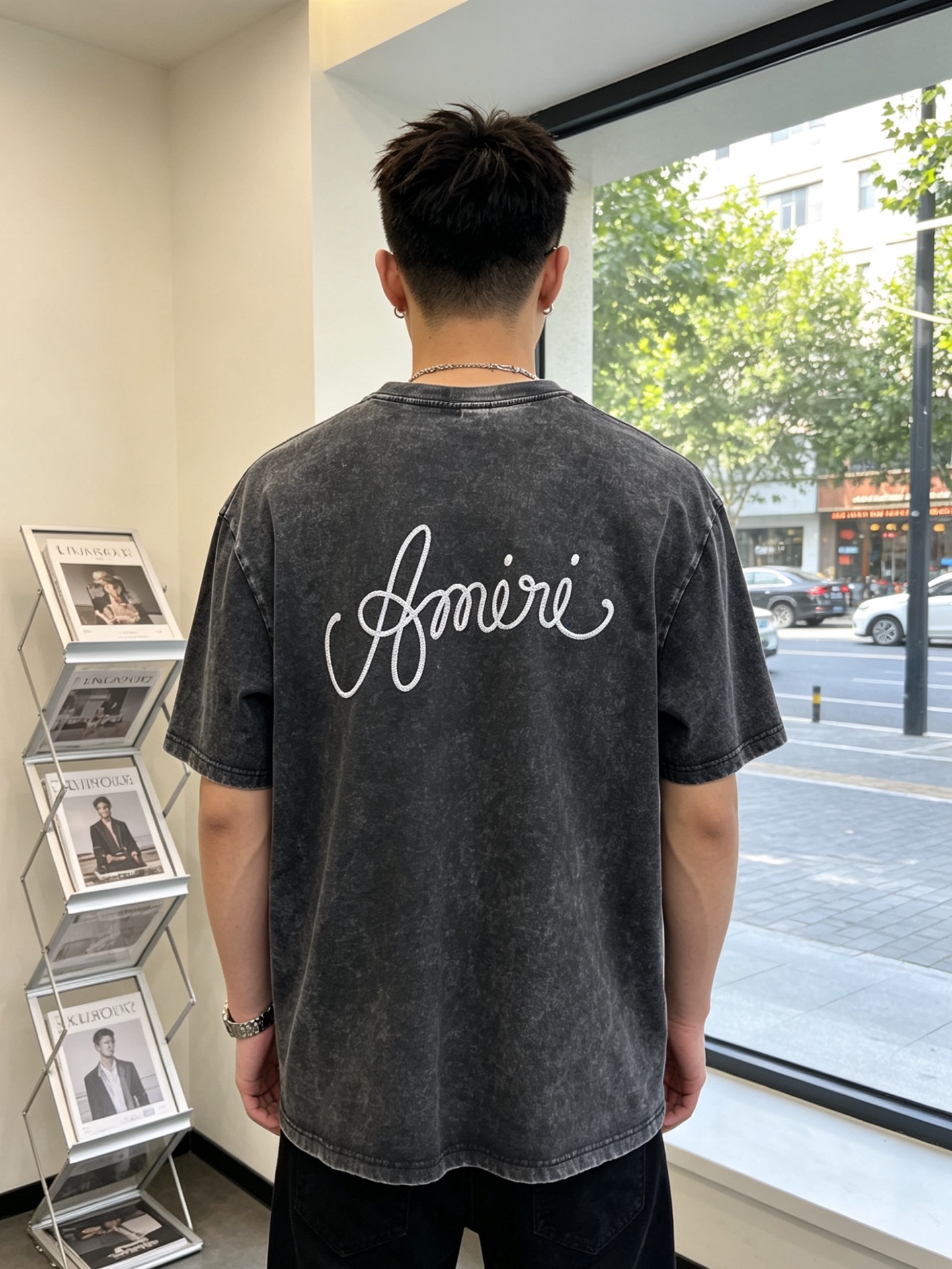 。AMIRI💥砸锅卖铁都要上的新款新款原单男士休闲短袖 高端定制 高版本 时尚百搭爆款⚠️⚠️✨✨进口面