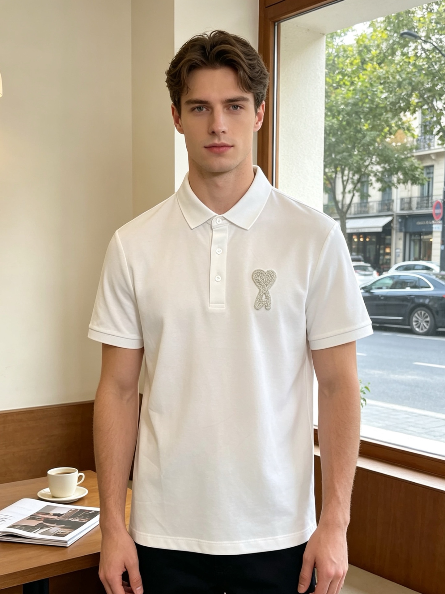 NO:842990,.AMI Amy exclusively supplies new original men's casual short-sleeves, high-end customization, high version, fashionable and versatile imported fabrics, super soft and delicate to the touch, skin-friendly and comfortable to wear, high-end boutique, exquisite upper body made by the factory, very good, a must-have item for men, complete with three standards, size M-3XL, amiri, T-shirt,19860909.AMI艾米独家专供新款原单男士休闲短袖 高端定制 高版本 时尚百搭爆款进口面料 手感超柔软细腻 穿着亲肤舒适 高端精品 代工厂精细做上身非常赞 男士必备单品 三标齐全 码数M-3XL,,amiri,T-shirt,,Men's clothing