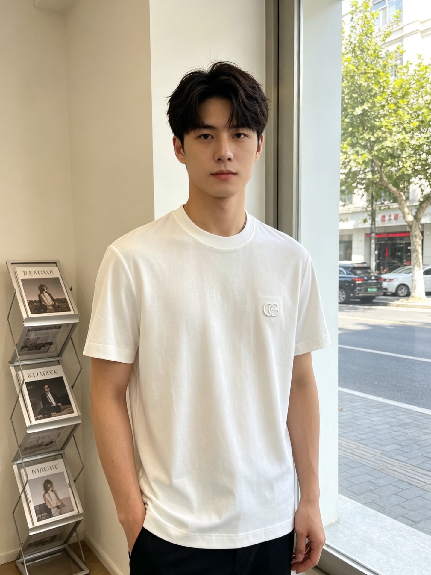 NO:840163,.Gucci Gucci exclusively supplies new original men's casual short-sleeves. High-end customization. High version. Fashionable and versatile imported fabrics. Super soft and delicate feel. Skin-friendly and comfortable to wear. High-end boutique. The upper body is finely made by the factory. It is a must-have item for men. Three labels are complete. Size S-3XL,,gucci,gucci,T-shirt,19860909.Gucci古驰独家专供新款原单男士休闲短袖 高端定制 高版本 时尚百搭爆款进口面料 手感超柔软细腻 穿着亲肤舒适 高端精品 代工厂精细做上身非常赞 男士必备单品 三标齐全 码数S-3XL,,gucci,gucci,T-shirt,,Men's clothing