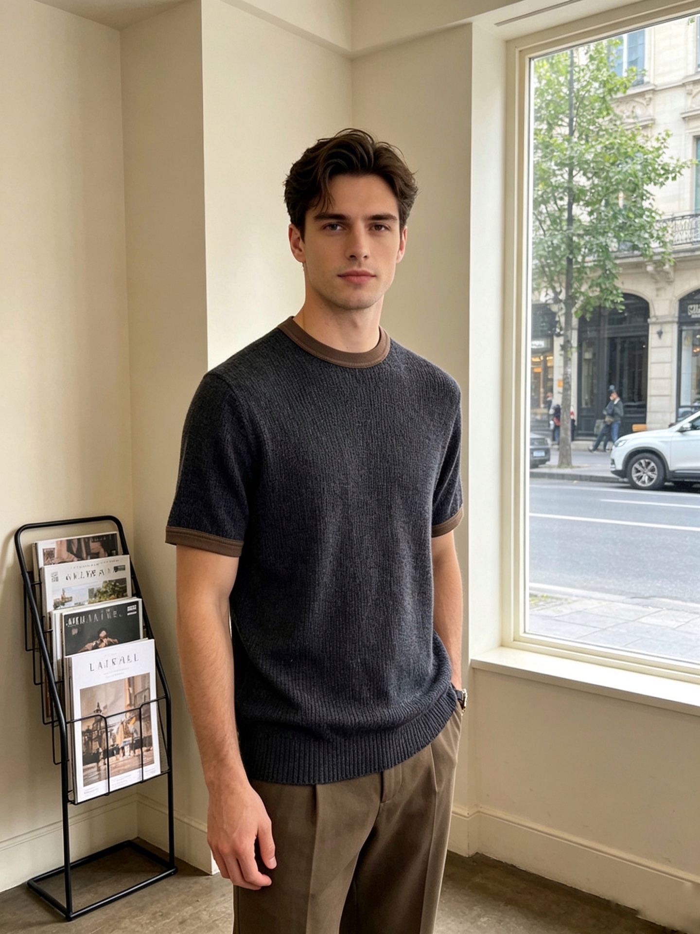 NO:840254,.Prada exclusively supplies new original men's casual short sleeves. High-end customization. High-end version. Fashionable and versatile imported fabrics. Super soft and delicate feel. Skin-friendly and comfortable to wear. High-end boutique. The upper body is exquisitely made by the factory. A must-have item for men. Complete with three standards. Code number 48.50.52.54,, prada, prada, T-shirt,19860909.Prada普拉达独家专供新款原单男士休闲短袖 高端定制 高端版本 时尚百搭爆款进口面料 手感超柔软细腻 穿着亲肤舒适 高端精品 代工厂精细做上身非常赞 男士必备单品 三标齐全 码数48.50.52.54,,prada,prada,T-shirt,,Men's clothing