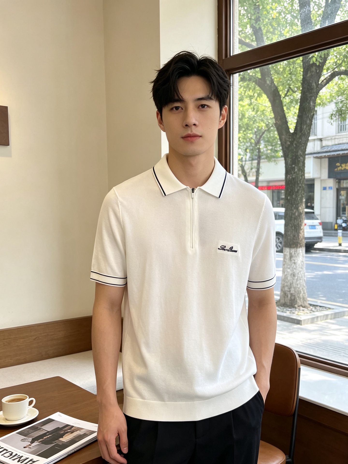 。Loro Piana-Loro Piana诺悠翩雅💥砸锅卖铁都要上的新款新款原单男士休闲短袖 高端定制