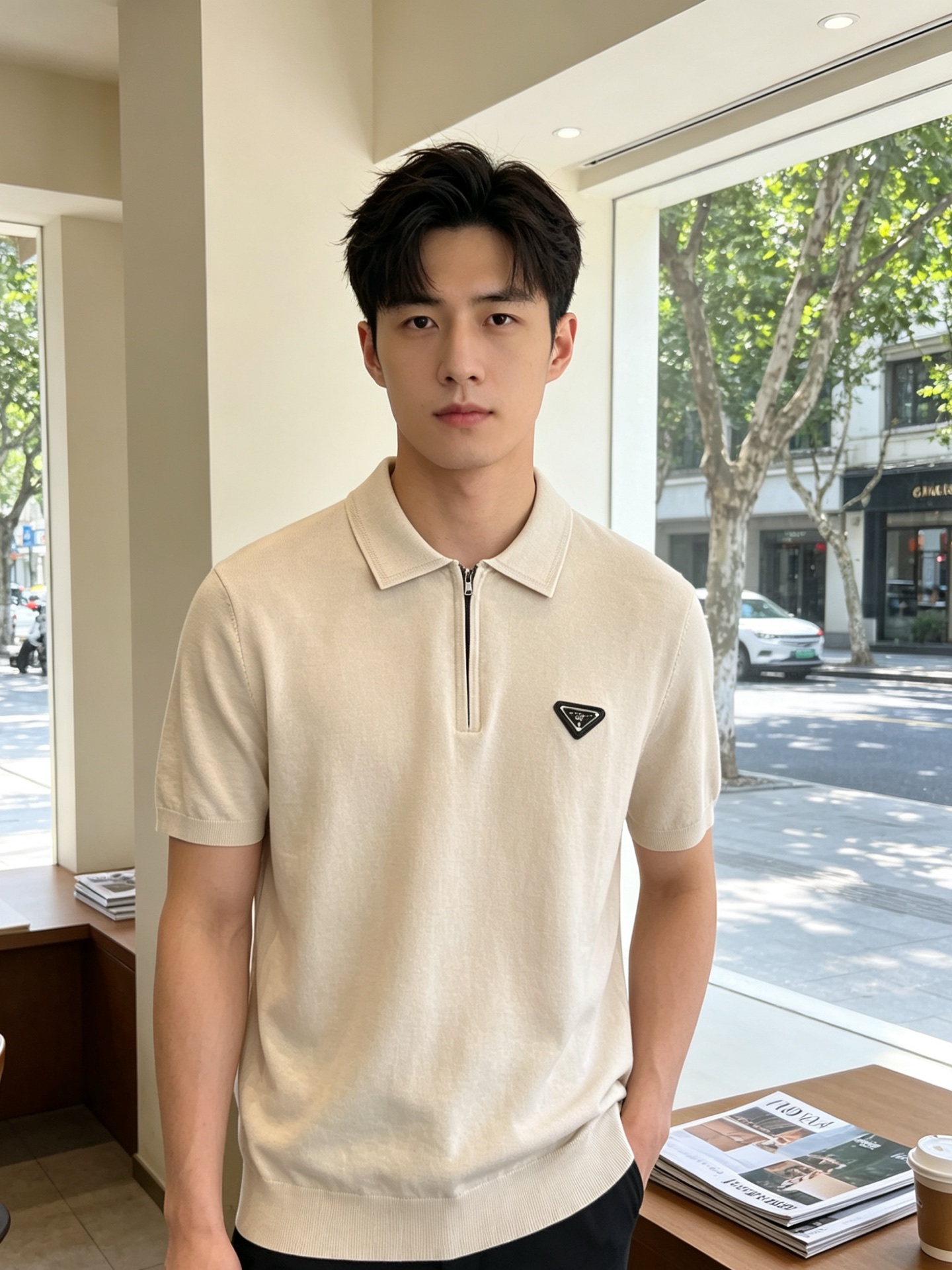 NO:916694,.Prada’s new and popular men’s casual short-sleeved original items. High-end customization. High version. Fashionable and versatile imported fabrics. Super soft and delicate feel. Skin-friendly and comfortable to wear. High-end boutique. The upper body is exquisitely made by the factory. A must-have item for men. Three complete standards. Size M-4XL, prada, prada, T-shirt,19860909.Prada普拉达砸锅卖铁都要上的新款新款原单男士休闲短袖 高端定制 高版本 时尚百搭爆款进口面料 手感超柔软细腻 穿着亲肤舒适 高端精品 代工厂精细做上身非常赞 男士必备单品 三标齐全 码数M-4XL,,prada,prada,T-shirt,,Men's clothing