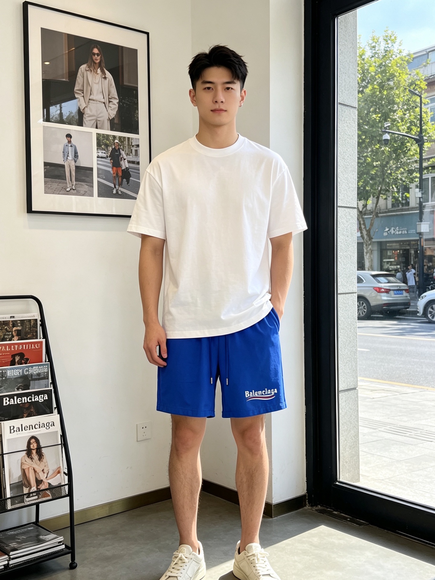 NO:847515,.Balenciaga's new casual shorts are a must-have. High-end version. Custom-made fabrics at the counter. Highly breathable and comfortable, with impeccable details. The brand element design concept reflects high quality. It feels delicate and soft!  It presents a casual cut and the upper body shape is awesome!  Size S-3XL, new models, balenciaga, balenciaga, shorts,19860909.Balenciaga巴黎世家砸锅卖铁都要上的新款新款休闲短裤 高端版本 专柜定制面料 透气舒适度高,细节无可挑剔,品牌元素设计理念,体现高品质.手感细腻柔软！呈现休闲裁剪,上身版型超赞！码数S-3XL砸锅卖铁上新款,,balenciaga,balenciaga,shorts,,Men's clothing
