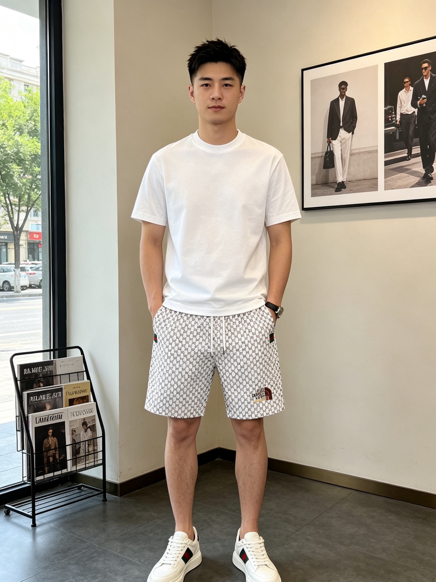NO:847512,.Gucci's new high-end version of casual shorts is a must-have for everyone!  Custom-made fabrics at the counter are highly breathable and comfortable, with impeccable details and brand element design concepts, reflecting high quality. It feels delicate and soft!  It presents a casual cut and the upper body shape is awesome!  Size: M-3XL new model, gucci, gucci, shorts,19860909.Gucci古驰砸锅卖铁都要上的新款新款休闲短裤高端版本！专柜定制面料 透气舒适度高,细节无可挑剔,品牌元素设计理念,体现高品质.手感细腻柔软！呈现休闲裁剪,上身版型超赞！码数:M-3XL砸锅卖铁上新款,,gucci,gucci,shorts,,Men's clothing