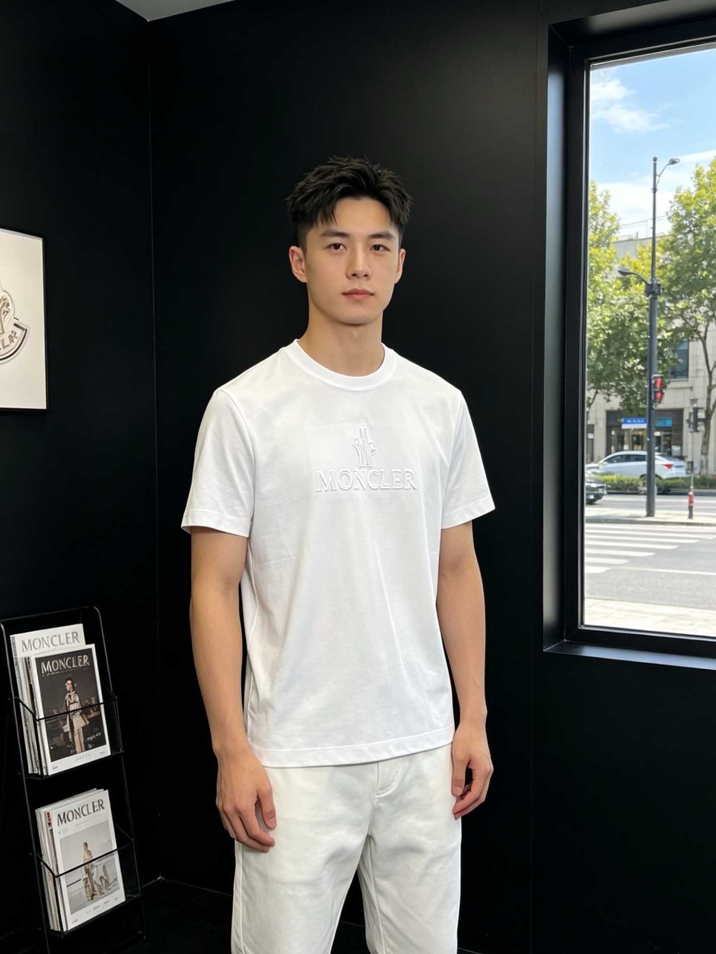 NO:916689,.Moncler's new and original men's casual short-sleeves are the most popular ones. High-end customization. High-end version. Fashionable and versatile imported fabrics. Super soft and delicate feel. Skin-friendly and comfortable to wear. High-end boutique. The upper body is finely made by the factory. It's a must-have item for men. Complete with three standards. Size: M-3XL, Moncler, T-shirt,19860909.Moncler蒙口砸锅卖铁都要上的新款新款原单男士休闲短袖 高端定制 高端版本 时尚百搭爆款进口面料 手感超柔软细腻 穿着亲肤舒适 高端精品 代工厂精细做上身非常赞 男士必备单品 三标齐全 码数M-3XL,,Moncler,T-shirt,,Men's clothing
