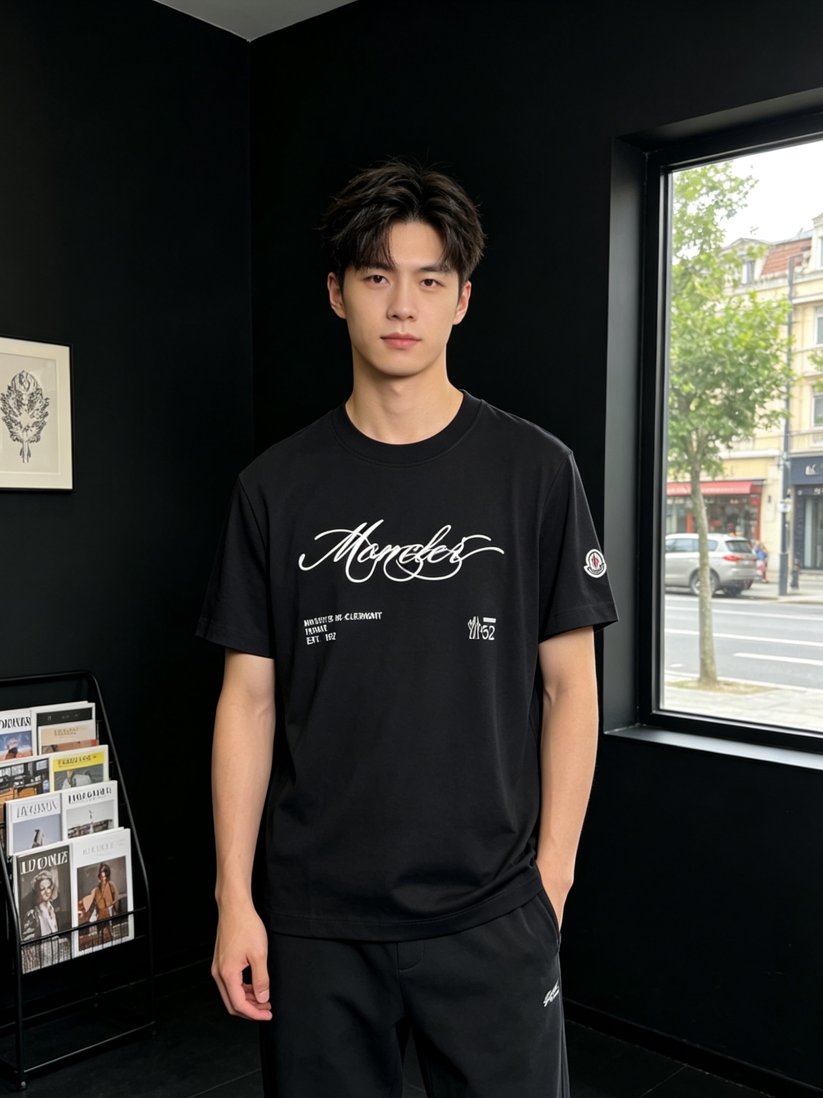 NO:847553,.Moncler's new and original men's casual short-sleeve, high-end customization, high-end version, fashionable and versatile imported fabrics, super soft and delicate to the touch, skin-friendly and comfortable to wear, high-end boutique, the upper body made by the factory is very good, a must-have item for men, complete with three standards, size M-3XL, new style, Moncler, T-shirt,19860909.Moncler蒙口砸锅卖铁都要上的新款新款原单男士休闲短袖 高端定制 高端版本 时尚百搭爆款进口面料 手感超柔软细腻 穿着亲肤舒适 高端精品 代工厂精细做上身非常赞 男士必备单品 三标齐全 码数M-3XL砸锅卖铁上新款,,Moncler,T-shirt,,Men's clothing