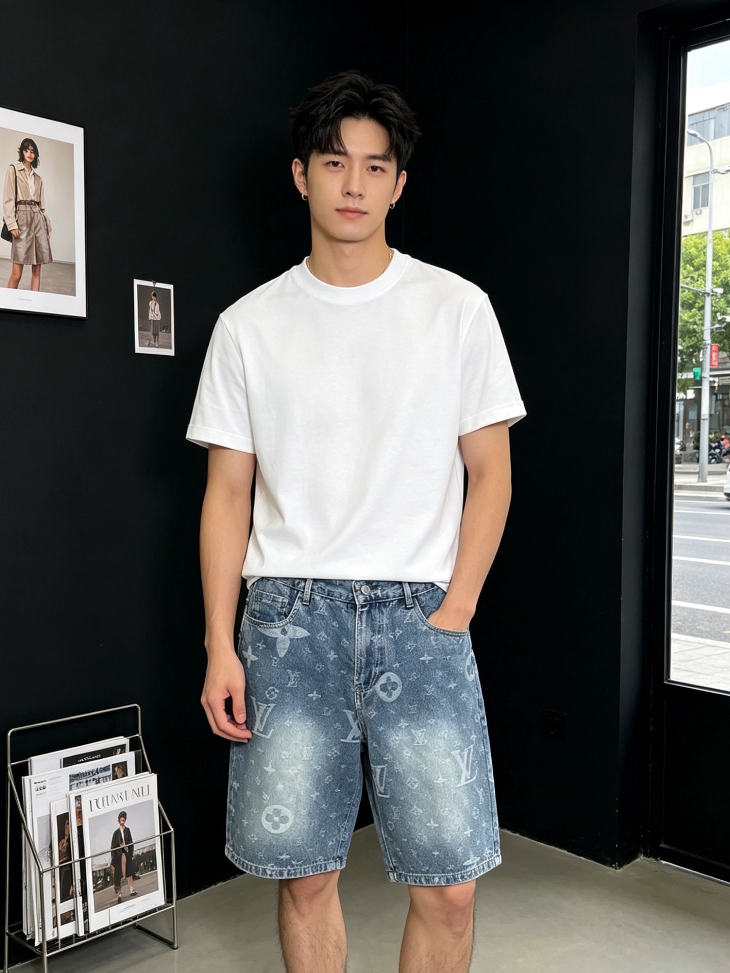NO:847580,.Louis Vuitton exclusive high-end version of new casual denim shorts!  Custom-made fabrics at the counter are highly breathable and comfortable, with impeccable details and brand element design concepts, reflecting high quality. It feels delicate and soft!  It presents a casual cut and the upper body shape is awesome!  Size: M-3XL,,louis vuitton,louis vuitton,shorts,19860909.Louis Vuitton路易威登独家专供新款休闲牛仔短裤高端版本！专柜定制面料 透气舒适度高,细节无可挑剔,品牌元素设计理念,体现高品质.手感细腻柔软！呈现休闲裁剪,上身版型超赞！码数:M-3XL,,louis vuitton,louis vuitton,shorts,,Men's clothing