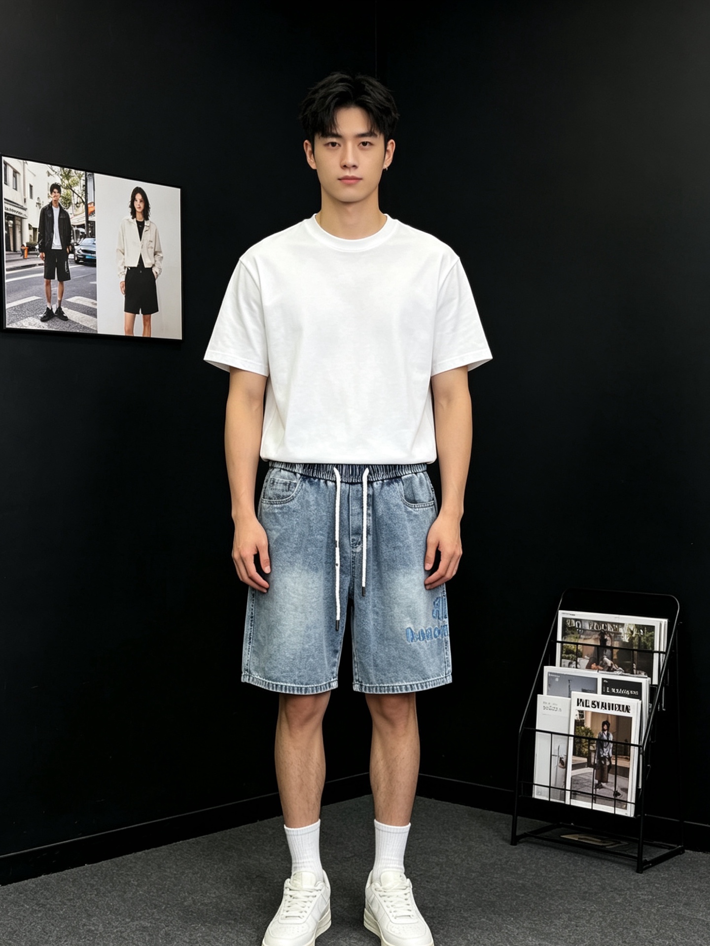 。Balenciaga巴黎世家💥砸锅卖铁都要上的新款新款休闲牛仔短裤🩳 高端版本！专柜定制面料 透气舒适