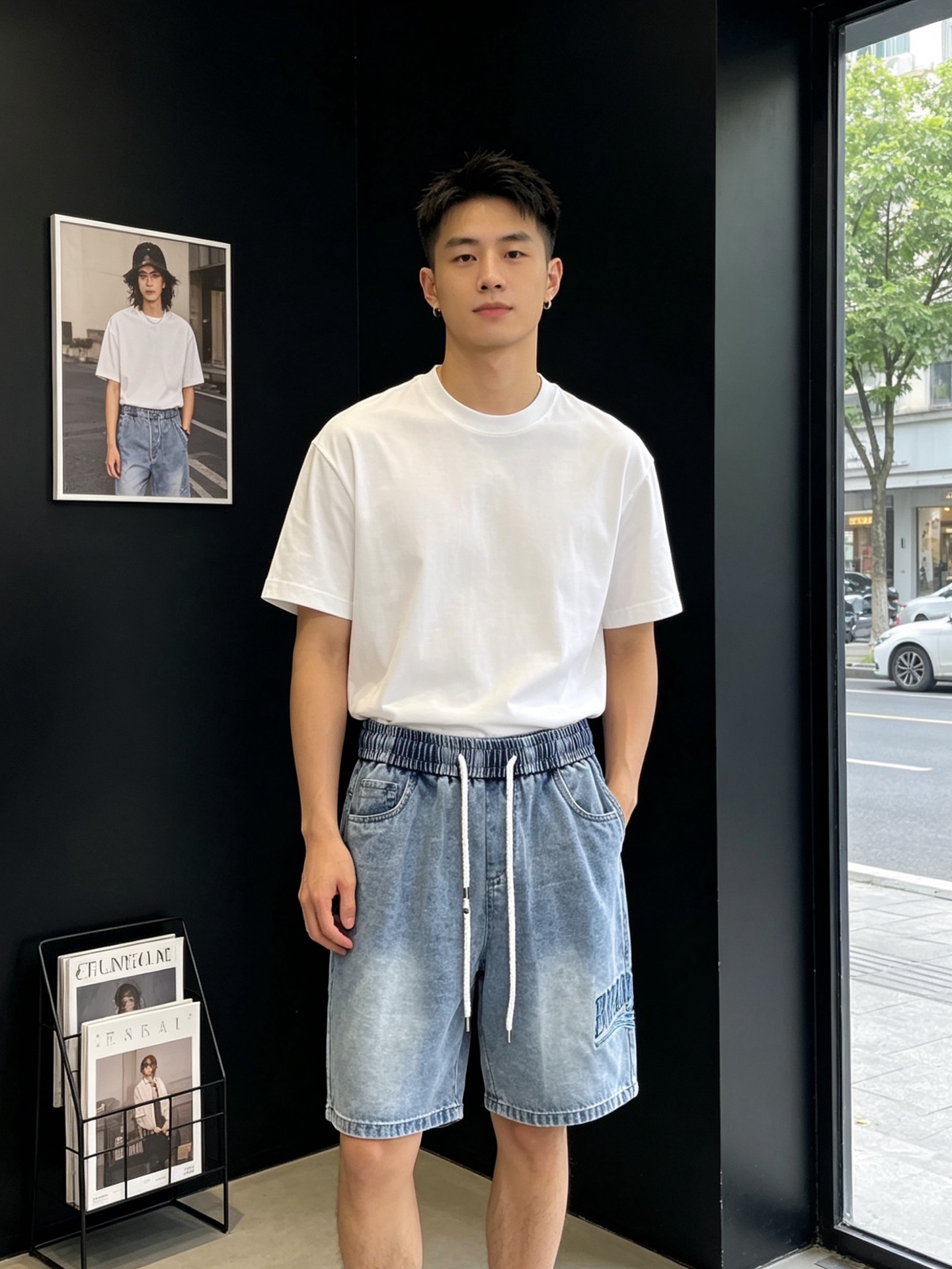 。Balenciaga巴黎世家💥砸锅卖铁都要上的新款新款休闲牛仔短裤🩳 高端版本！专柜定制面料 透气舒适