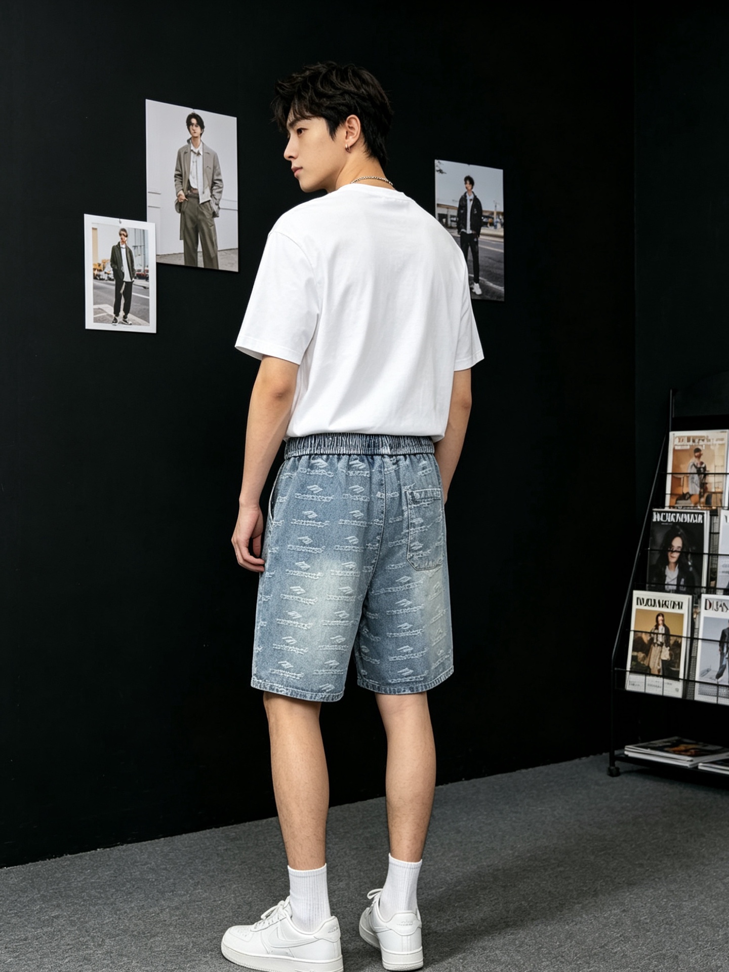 。Balenciaga巴黎世家💥砸锅卖铁都要上的新款新款休闲牛仔短裤🩳 高端版本！专柜定制面料 透气舒适