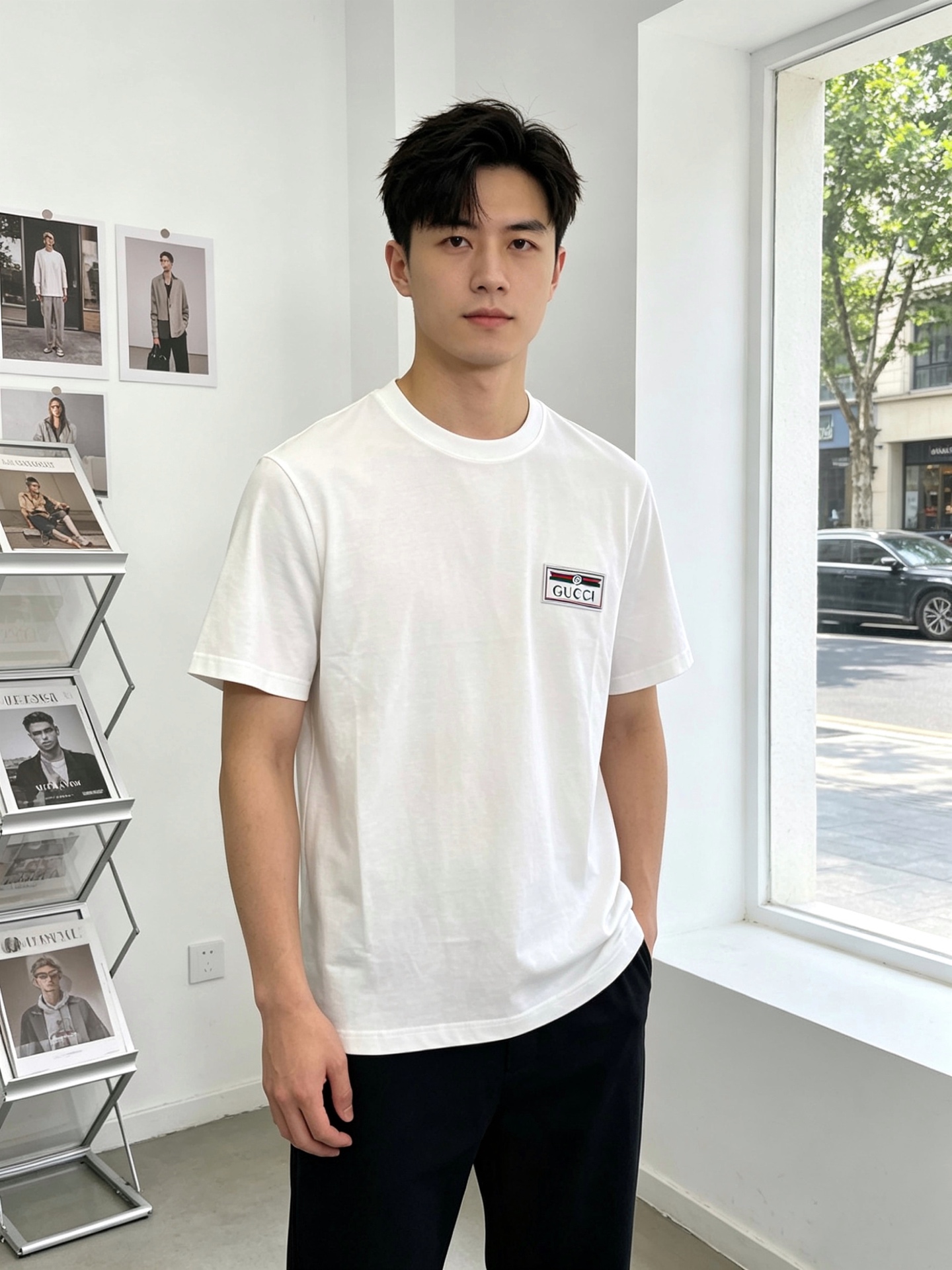 NO:848883,.Gucci Gucci exclusively supplies new original men's casual short sleeves. High-end customization. High-end version. Fashionable and versatile imported fabrics. Super soft and delicate feel. Skin-friendly and comfortable to wear. High-end boutique. The upper body is exquisitely made by the factory. A must-have item for men. Three complete standards. Size S-2XL,,gucci,gucci,T-shirt,19860909.Gucci古驰独家专供新款原单男士休闲短袖 高端定制 高端版本 时尚百搭爆款进口面料 手感超柔软细腻 穿着亲肤舒适 高端精品 代工厂精细做上身非常赞 男士必备单品 三标齐全 码数S-2XL,,gucci,gucci,T-shirt,,Men's clothing