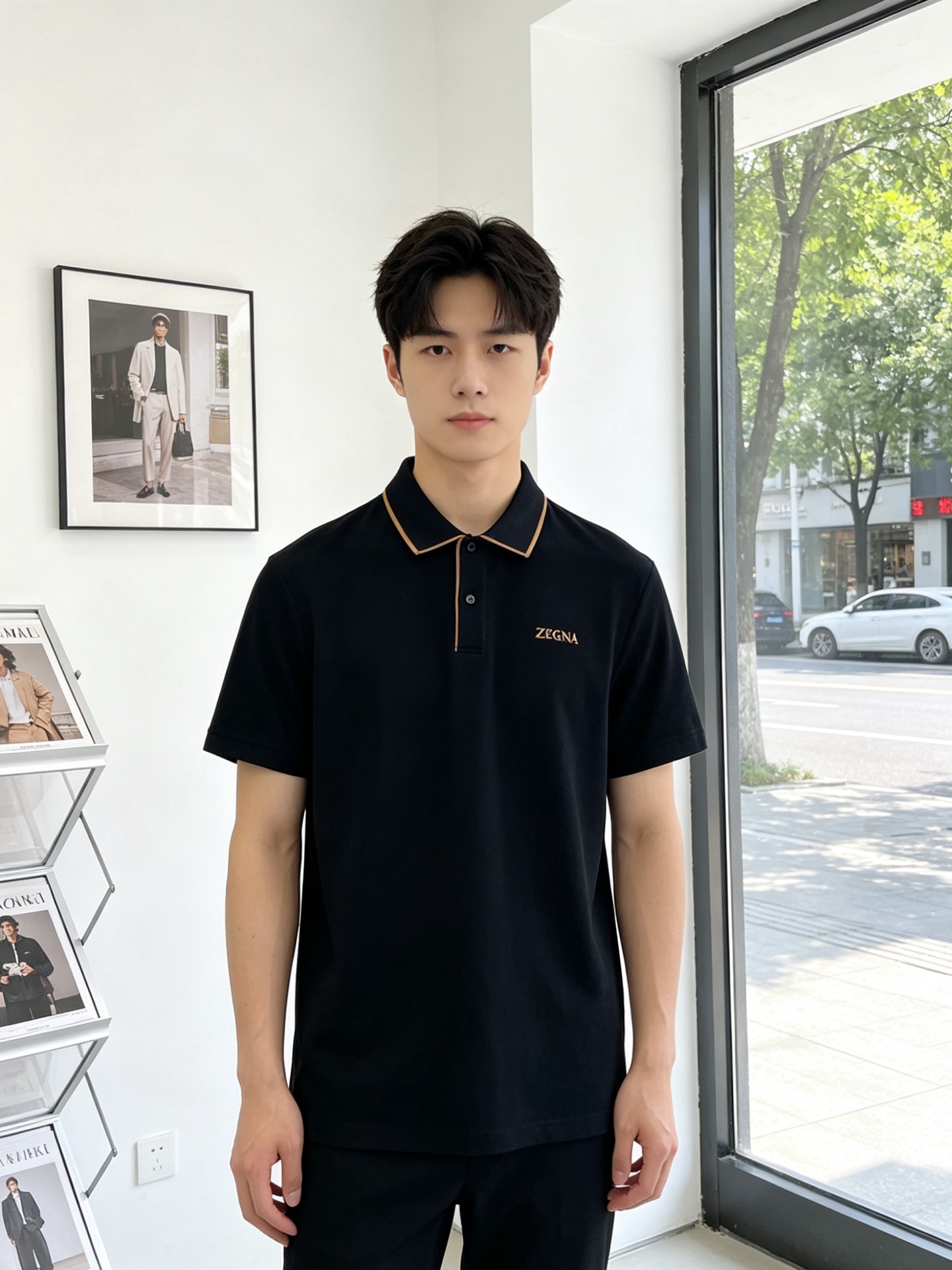 NO:917670,.ZEGNA is a must-have new model of original men's casual short sleeves. High-end customization. High-end version. Fashionable and versatile imported fabrics. Super soft and delicate feel. Skin-friendly and comfortable to wear. High-end boutique. The upper body is finely made by the factory. It is a must-have item for men. Three complete standards. Size M-3XL, zegna, T-shirt,19860909.ZEGNA杰尼亚砸锅卖铁都要上的新款新款原单男士休闲短袖 高端定制 高端版本 时尚百搭爆款进口面料 手感超柔软细腻 穿着亲肤舒适 高端精品 代工厂精细做上身非常赞 男士必备单品 三标齐全 码数M-3XL,,zegna,T-shirt,,Men's clothing