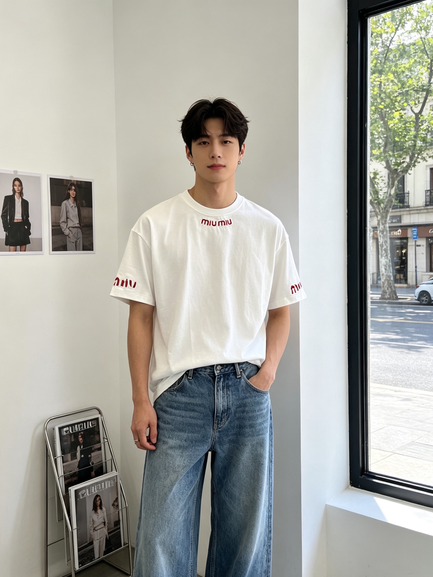 NO:917701,.Miumiu is a must-have new model of original men's casual short-sleeves. High-end customization. High-end version. Fashionable and versatile imported fabrics. Super soft and delicate feel. Skin-friendly and comfortable to wear. High-end boutique. The upper body is exquisitely made by the factory. A must-have item for men. Three complete standards. Size M-3XL,,miumiu,T-shirt,19860909.Miumiu谬谬砸锅卖铁都要上的新款新款原单男士休闲短袖 高端定制 高端版本 时尚百搭爆款进口面料 手感超柔软细腻 穿着亲肤舒适 高端精品 代工厂精细做上身非常赞 男士必备单品 三标齐全 码数M-3XL,,miumiu,T-shirt,,Men's clothing