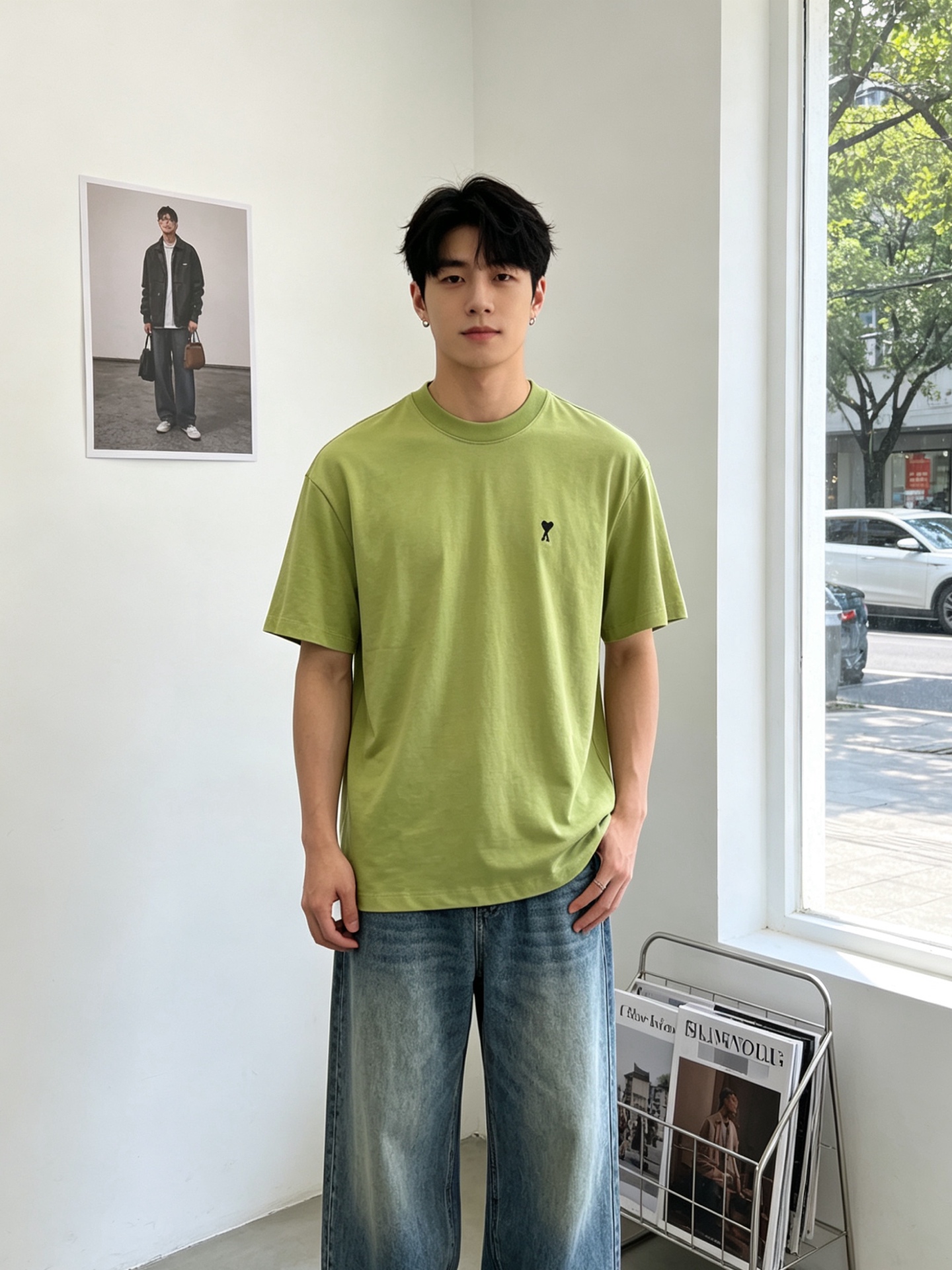 。AMI艾米💥砸锅卖铁都要上的新款新款原单男士休闲短袖 高端定制 高端版本 时尚百搭爆款⚠️⚠️✨✨进口