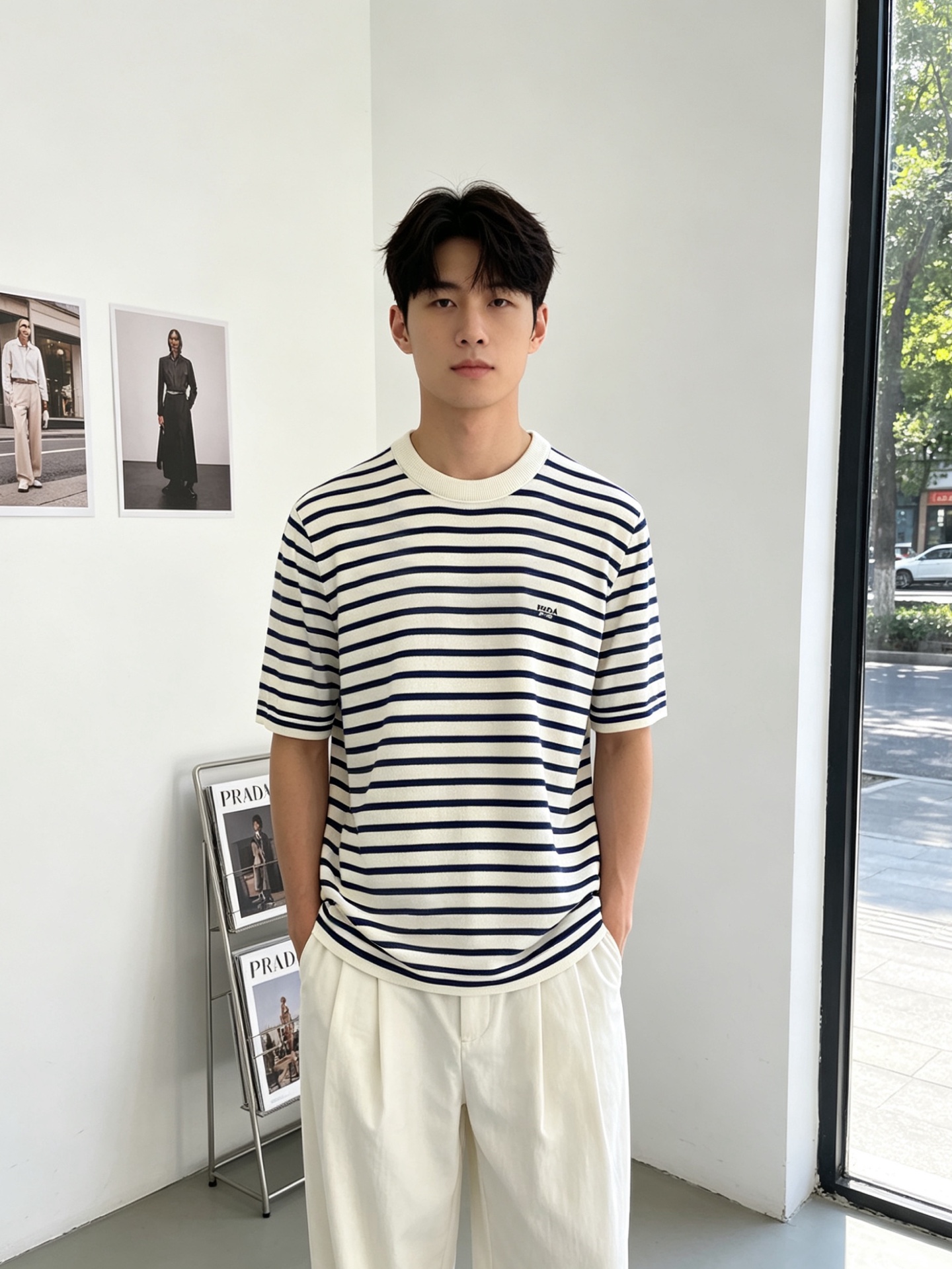 NO:868454,.Prada's new and popular men's casual short-sleeved original model, high-end customization, high-end version, fashionable and versatile imported fabrics, super soft and delicate to the touch, skin-friendly and comfortable to wear, high-end boutique, exquisite upper body made by the factory, very good, a must-have item for men, complete with three standards, code number 46-52,, prada, prada, T-shirt,19860909.Prada普拉达砸锅卖铁都要上的新款新款原单男士休闲短袖 高端定制 高端版本 时尚百搭爆款进口面料 手感超柔软细腻 穿着亲肤舒适 高端精品 代工厂精细做上身非常赞 男士必备单品 三标齐全 码数46-52,,prada,prada,T-shirt,,Men's clothing