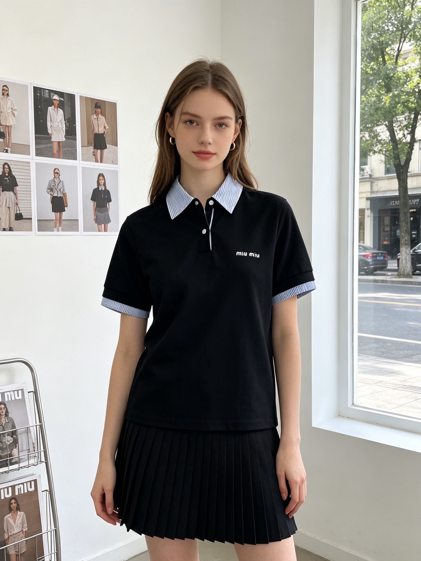 NO:874061,.Miumiu Miumiu's new style women's casual short-sleeved high-end version!  Uniquely designed counter-customized fabrics with high breathability and comfort, impeccable details, brand element design concept, reflecting high quality. It feels delicate and soft!  It presents a casual cut and the upper body shape is awesome!  Code number 36.38.40,,miumiu,T-shirt,19860909.Miumiu谬谬砸锅卖铁都要上的新款新款女装休闲短袖 高端版本！独特设计 专柜定制面料 透气舒适度高,细节无可挑剔,品牌元素设计理念,体现高品质.手感细腻柔软！呈现休闲裁剪,上身版型超赞！码数36.38.40,,miumiu,T-shirt,,Men's clothing