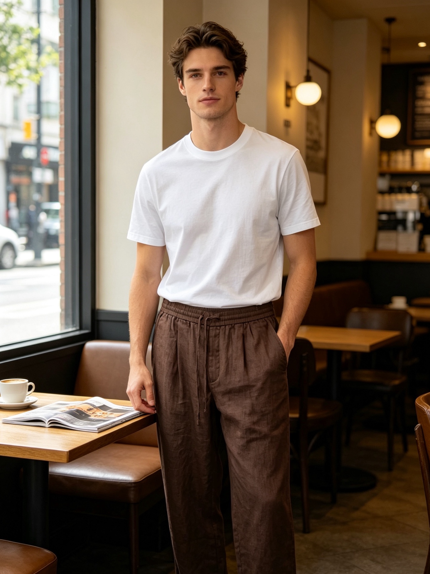 NO:847577,.LP-Loro Piana exclusively supplies new linen casual pants, high-end version!  Custom-made fabrics at the counter are highly breathable and comfortable, with impeccable details. The design concept of brand elements reflects high quality. It feels delicate and soft!  It presents a casual cut and the upper body shape is awesome!  Size M-3XL,,loro piana,loro piana,19860909.LP-Loro Piana诺悠翩雅独家专供新款亚麻休闲裤 高端版本！专柜定制面料 透气舒适度高,细节无可挑剔.品牌元素设计理念,体现高品质.手感细腻柔软！呈现休闲裁剪,上身版型超赞！码数M-3XL,,loro piana,loro piana,,Men's clothing