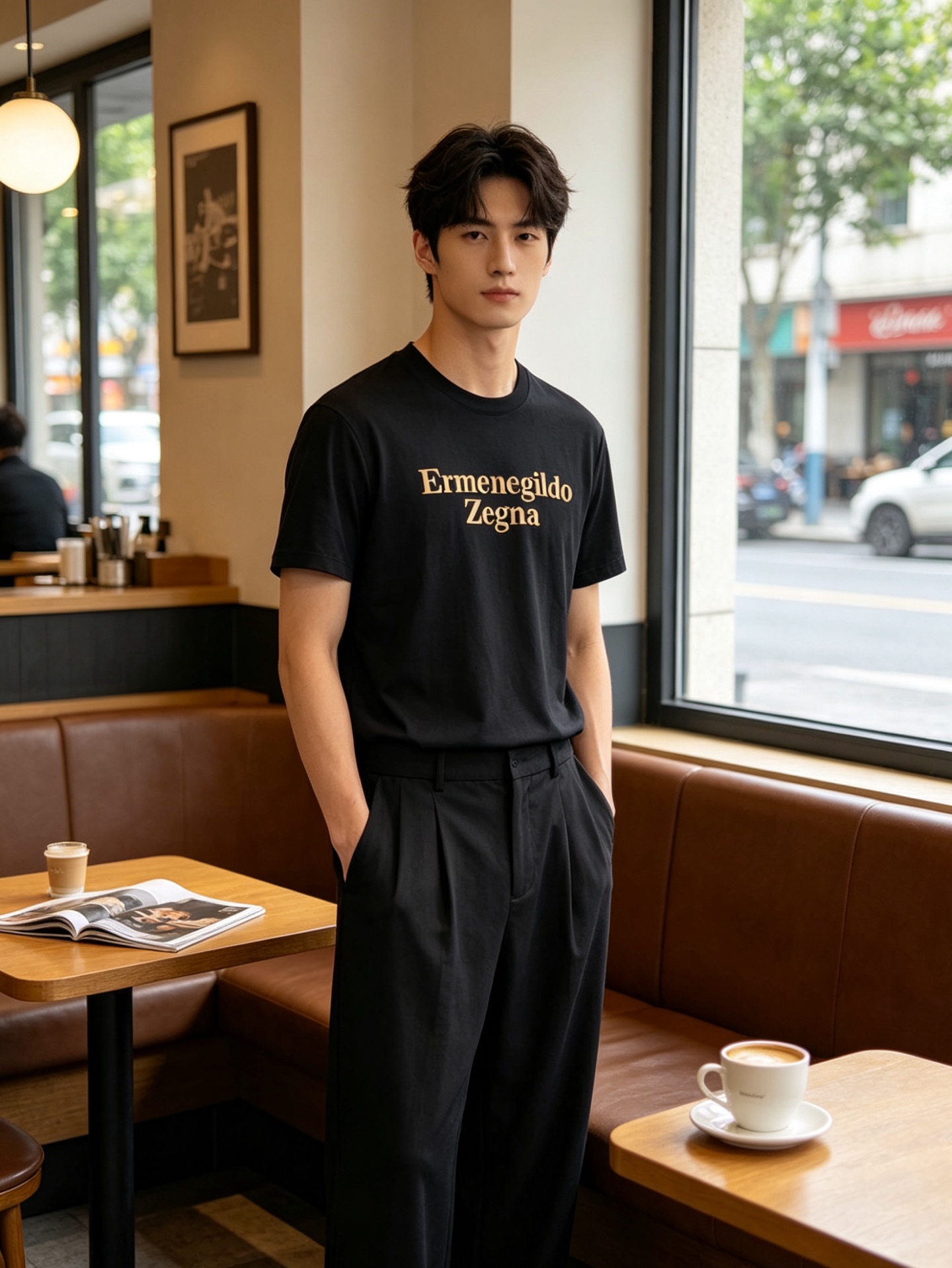 NO:868441,.ZEGNA is a must-have new model of original men's casual short sleeves. High-end customization. High-end version. Fashionable and versatile imported fabrics. Super soft and delicate feel. Skin-friendly and comfortable to wear. High-end boutique. The upper body is finely made by the factory. It is a must-have item for men. Three complete standards. Size M-3XL, zegna, T-shirt,19860909.ZEGNA杰尼亚砸锅卖铁都要上的新款新款原单男士休闲短袖 高端定制 高端版本 时尚百搭爆款进口面料 手感超柔软细腻 穿着亲肤舒适 高端精品 代工厂精细做上身非常赞 男士必备单品 三标齐全 码数M-3XL,,zegna,T-shirt,,Men's clothing