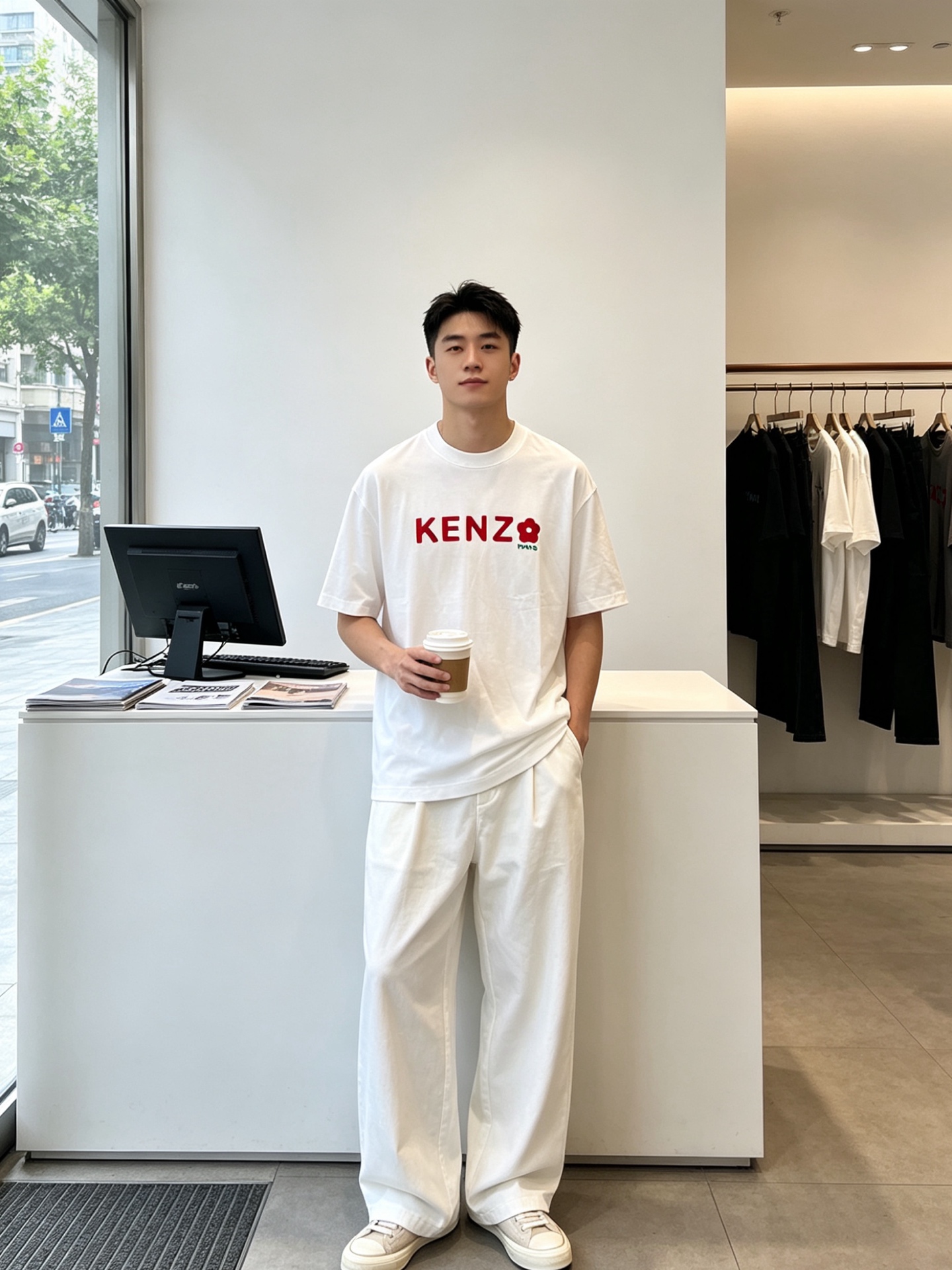 NO:848890,.KENZO exclusively supplies new original men's casual short-sleeves. High-end customization. High-end version. Fashionable and versatile imported fabrics. Super soft and delicate feel. Skin-friendly and comfortable to wear. High-end boutique. The upper body is exquisitely made by the factory. A must-have item for men. Three complete standards. Size M-3XL, T-shirt.19860909.KENZO肯佐独家专供新款原单男士休闲短袖 高端定制 高端版本 时尚百搭爆款进口面料 手感超柔软细腻 穿着亲肤舒适 高端精品 代工厂精细做上身非常赞 男士必备单品 三标齐全 码数M-3XL,,T-shirt,,Men's clothing