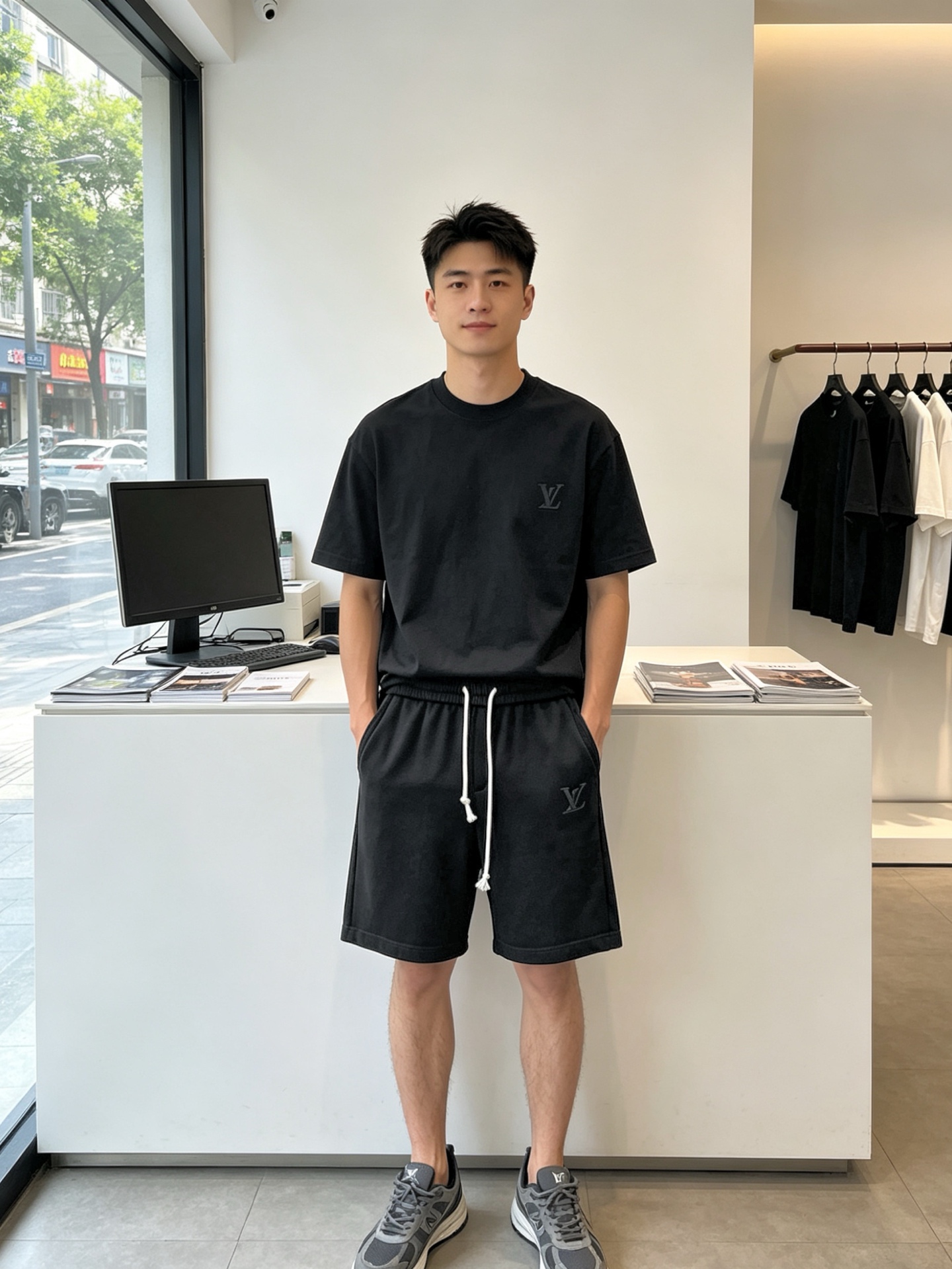 NO:917717,.Louis Vuitton is a high-end version of the new casual shorts that Louis Vuitton sells everywhere!  Custom-made fabrics at the counter are highly breathable and comfortable, with impeccable details and brand element design concepts, reflecting high quality. It feels delicate and soft!  It presents a casual cut and the upper body shape is awesome!  Size M-3XL,,louis vuitton,louis vuitton,shorts,19860909.Louis Vuitton路易威登砸锅卖铁都要上的新款新款休闲短裤高端版本！专柜定制面料 透气舒适度高,细节无可挑剔,品牌元素设计理念,体现高品质.手感细腻柔软！呈现休闲裁剪,上身版型超赞！码数M-3XL,,louis vuitton,louis vuitton,shorts,,Men's clothing