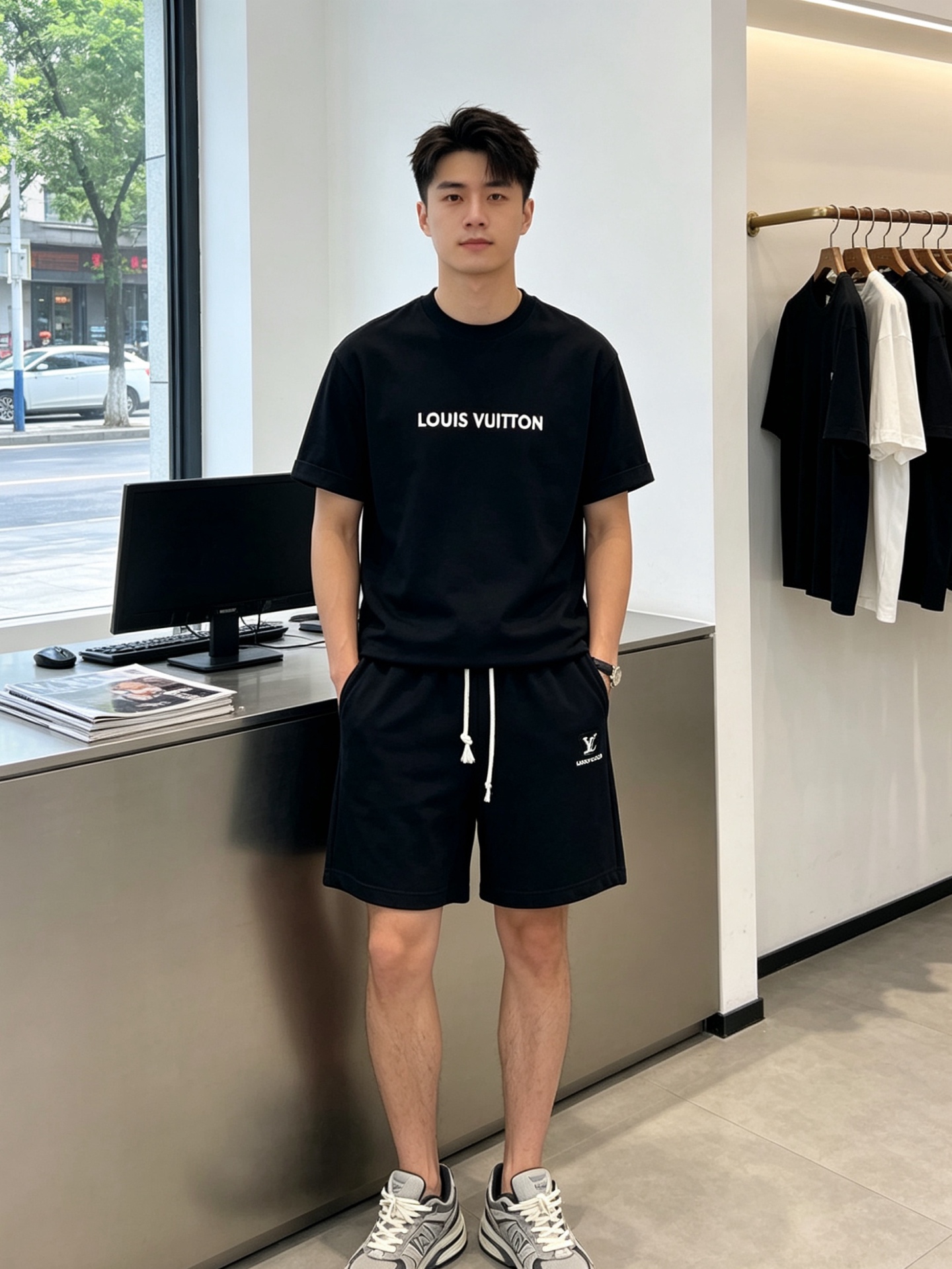 NO:917723,.Louis Vuitton is a high-end version of the new casual shorts that Louis Vuitton sells everywhere!  Custom-made fabrics at the counter are highly breathable and comfortable, with impeccable details and brand element design concepts, reflecting high quality. It feels delicate and soft!  It presents a casual cut and the upper body shape is awesome!  Size M-3XL,,louis vuitton,louis vuitton,shorts,19860909.Louis Vuitton路易威登砸锅卖铁都要上的新款新款休闲短裤高端版本！专柜定制面料 透气舒适度高,细节无可挑剔,品牌元素设计理念,体现高品质.手感细腻柔软！呈现休闲裁剪,上身版型超赞！码数M-3XL,,louis vuitton,louis vuitton,shorts,,Men's clothing