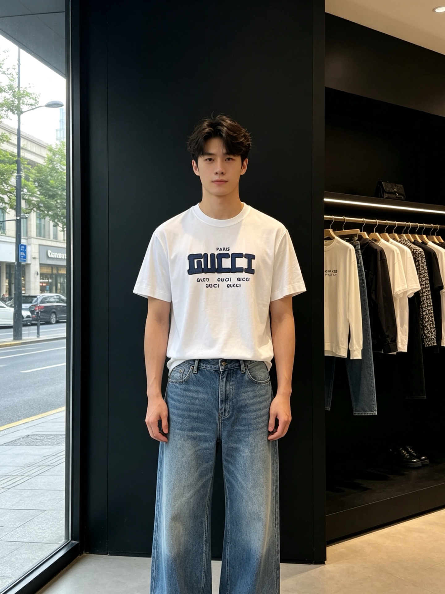 NO:917747,.Gucci Gucci's new and popular men's casual short-sleeved original items. High-end customization. High version. Fashionable and versatile imported fabrics. Super soft and delicate feel. Skin-friendly and comfortable to wear. High-end boutique. The upper body is finely made by the OEM. It is a must-have item for men. Three complete standards. Size M-4XL,, gucci, gucci, T-shirt,19860909.Gucci古驰砸锅卖铁都要上的新款新款原单男士休闲短袖 高端定制 高版本 时尚百搭爆款进口面料 手感超柔软细腻 穿着亲肤舒适 高端精品 代工厂精细做上身非常赞 男士必备单品 三标齐全 码数M-4XL,,gucci,gucci,T-shirt,,Men's clothing