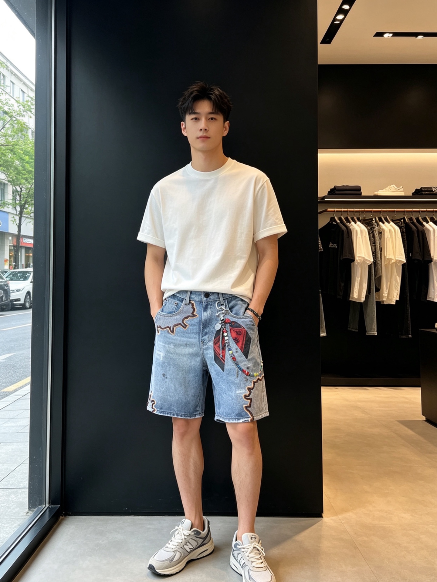 NO:868602,.Chrome hearts, the new casual denim shorts that everyone must buy. High-end version. Custom-made fabrics at the counter. Highly breathable and comfortable, with impeccable details. The brand element design concept reflects high quality. It feels delicate and soft!  It presents a casual cut and the upper body shape is awesome!  Size S-3XL,,chrome hearts,chrome hearts,shorts,19860909.Chrome hearts克罗心砸锅卖铁都要上的新款新款休闲牛仔短裤 高端版本 专柜定制面料 透气舒适度高,细节无可挑剔,品牌元素设计理念,体现高品质.手感细腻柔软！呈现休闲裁剪,上身版型超赞！码数S-3XL,,chrome hearts,chrome hearts,shorts,,Men's clothing