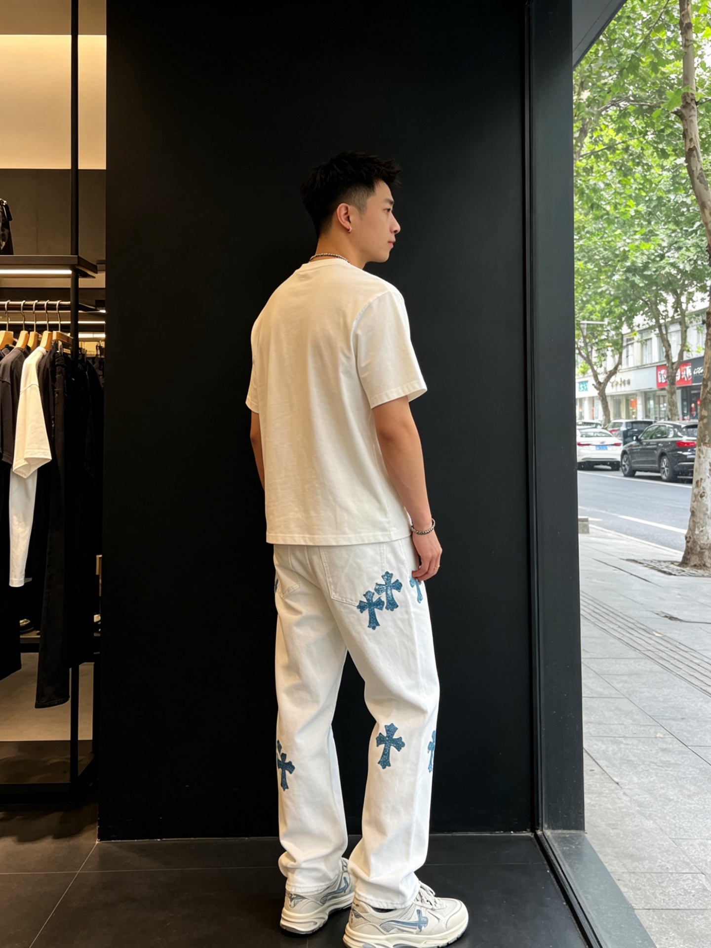 。Chrome hearts克罗心💥砸锅卖铁都要上的新款新款休闲牛仔裤👖高端版本 专柜定制面料 透气舒适