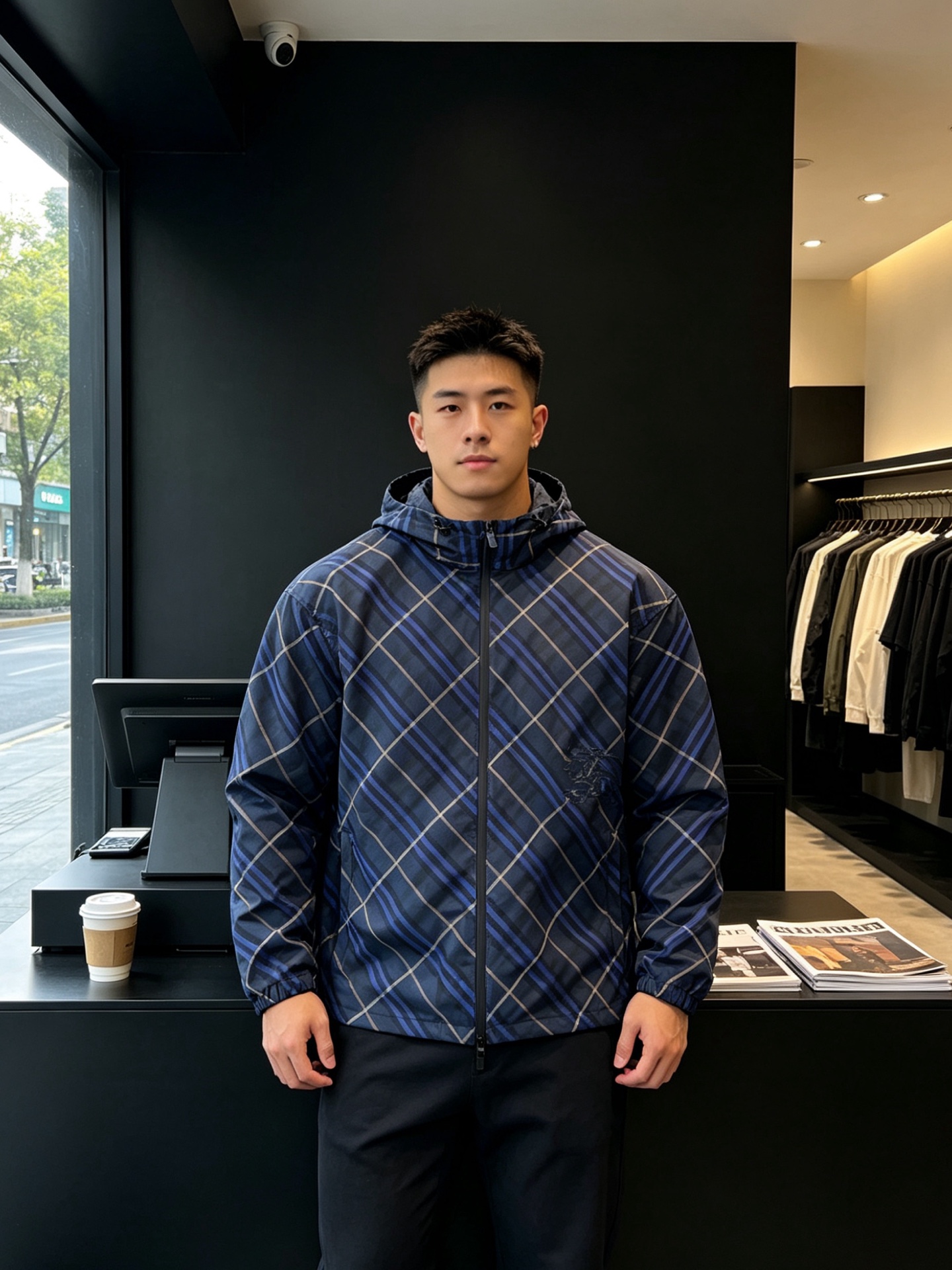 NO:856655,.Burberry's new and popular men's casual hooded jacket. High-end customization. High-end version. Fashionable and versatile imported fabric. Super soft and delicate feel. Skin-friendly and comfortable to wear. High-end boutique. The upper body is finely made by the factory. A must-have item for men. Three complete standards. Size S-XL,,burberry,burberry,jackets & coats,hats,19860909.Burberry巴宝莉砸锅卖铁都要上的新款新款原单男士休闲连帽外套 高端定制 高端版本 时尚百搭爆款进口面料 手感超柔软细腻 穿着亲肤舒适 高端精品 代工厂精细做上身非常赞 男士必备单品 三标齐全 码数S-XL,,burberry,burberry,jackets & coats,hats,,Men's clothing