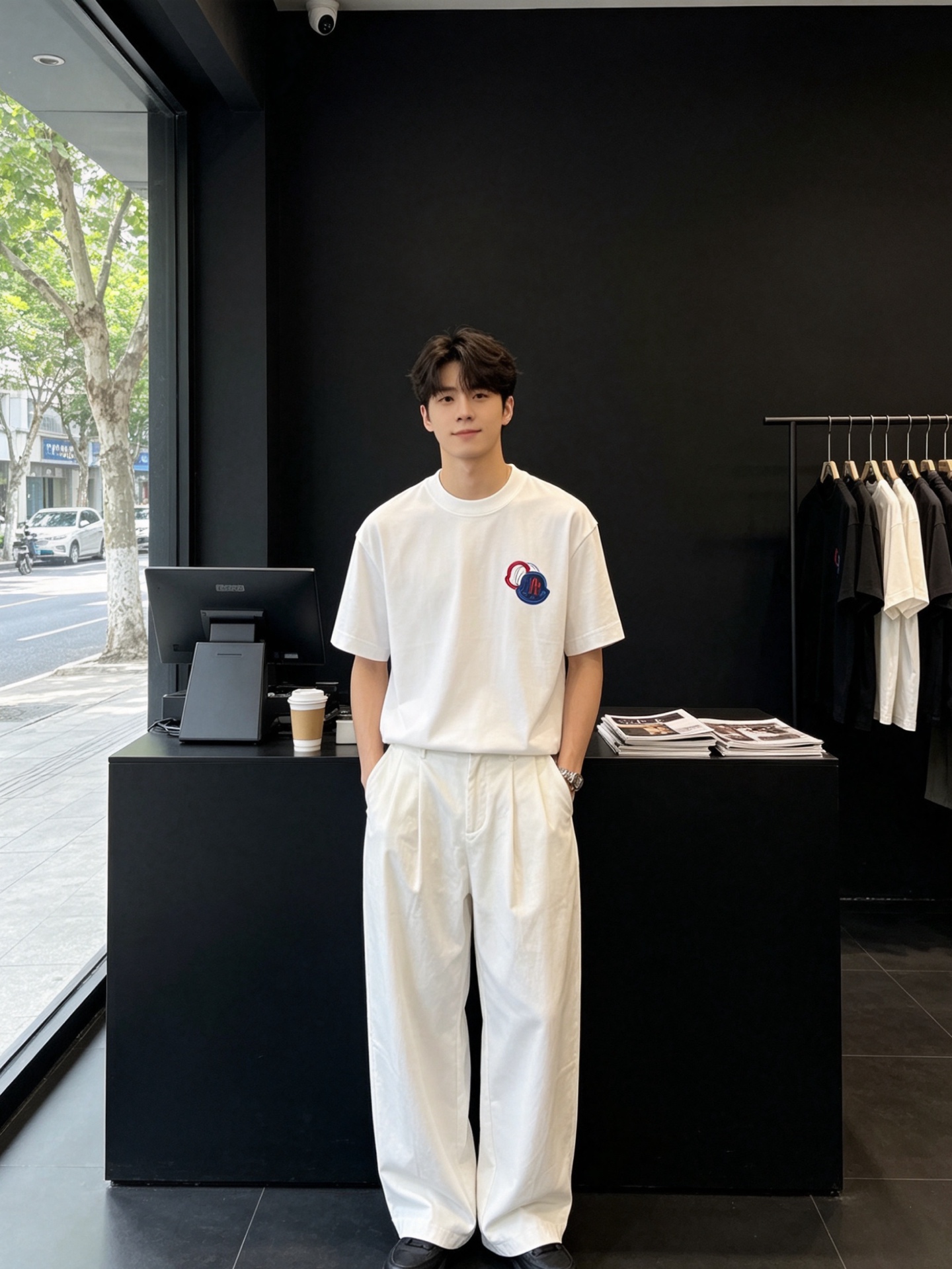 NO:856524,.Moncler's new and original men's casual short-sleeves are the most popular ones. High-end customization. High-end version. Fashionable and versatile imported fabrics. Super soft and delicate feel. Skin-friendly and comfortable to wear. High-end boutique. The upper body is finely made by the factory. It is a must-have item for men. Three complete standards. Size S-2XL, Moncler, T-shirt,19860909.Moncler蒙口砸锅卖铁都要上的新款新款原单男士休闲短袖 高端定制 高端版本 时尚百搭爆款进口面料 手感超柔软细腻 穿着亲肤舒适 高端精品 代工厂精细做上身非常赞 男士必备单品 三标齐全 码数S-2XL,,Moncler,T-shirt,,Men's clothing