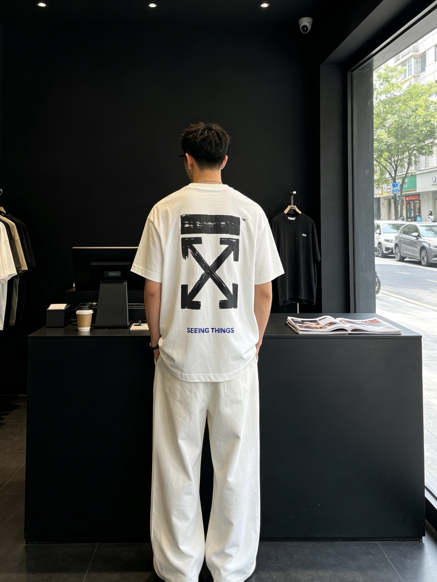。OFF-WHITE💥砸锅卖铁都要上的新款新款原单男士休闲短袖 高端定制 高端版本 时尚百搭爆款⚠️⚠️