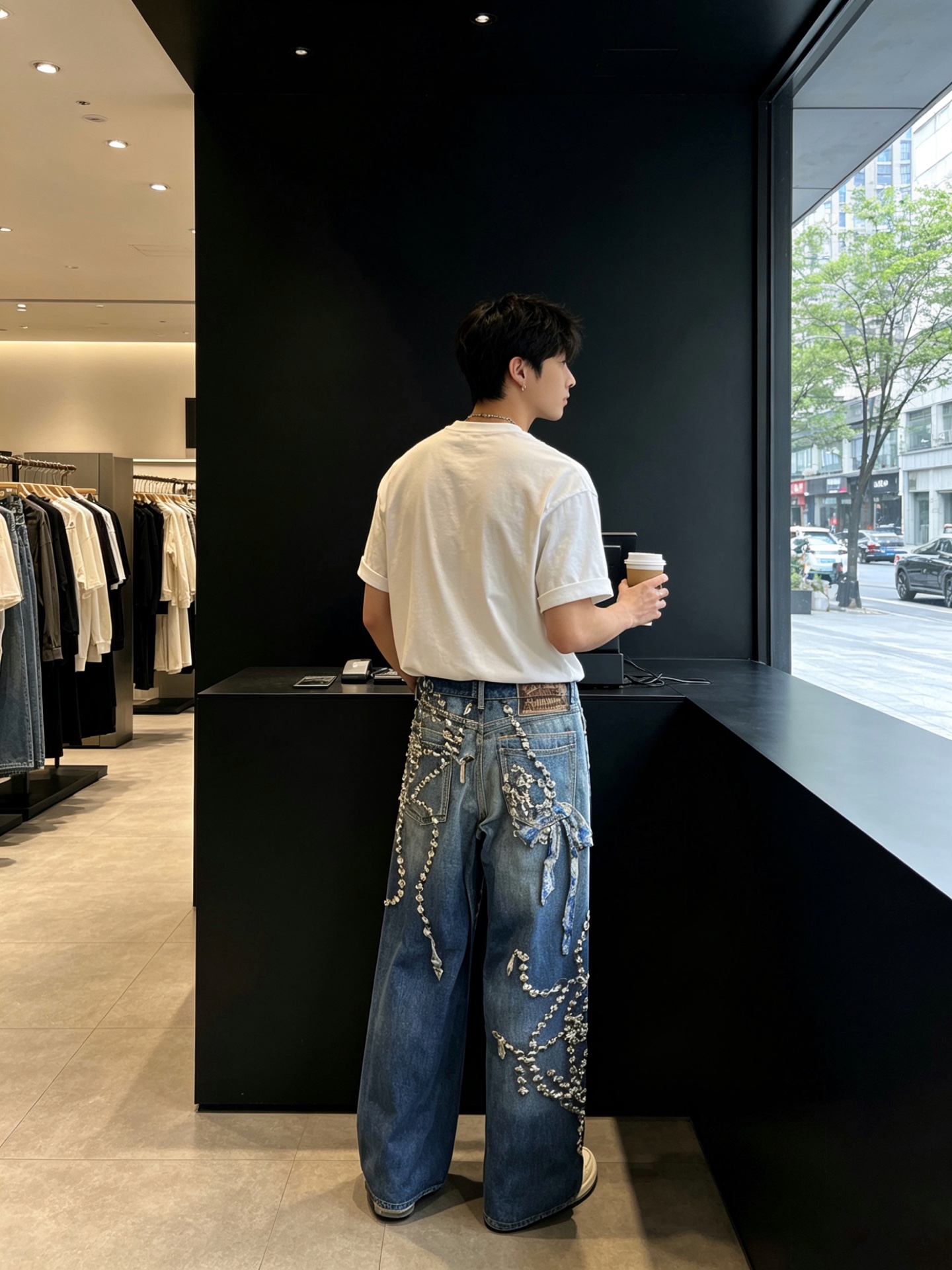 。Acne Studios💥砸锅卖铁都要上的新款新款休闲牛仔阔腿裤 高端版本！独特设计 专柜定制面料 透