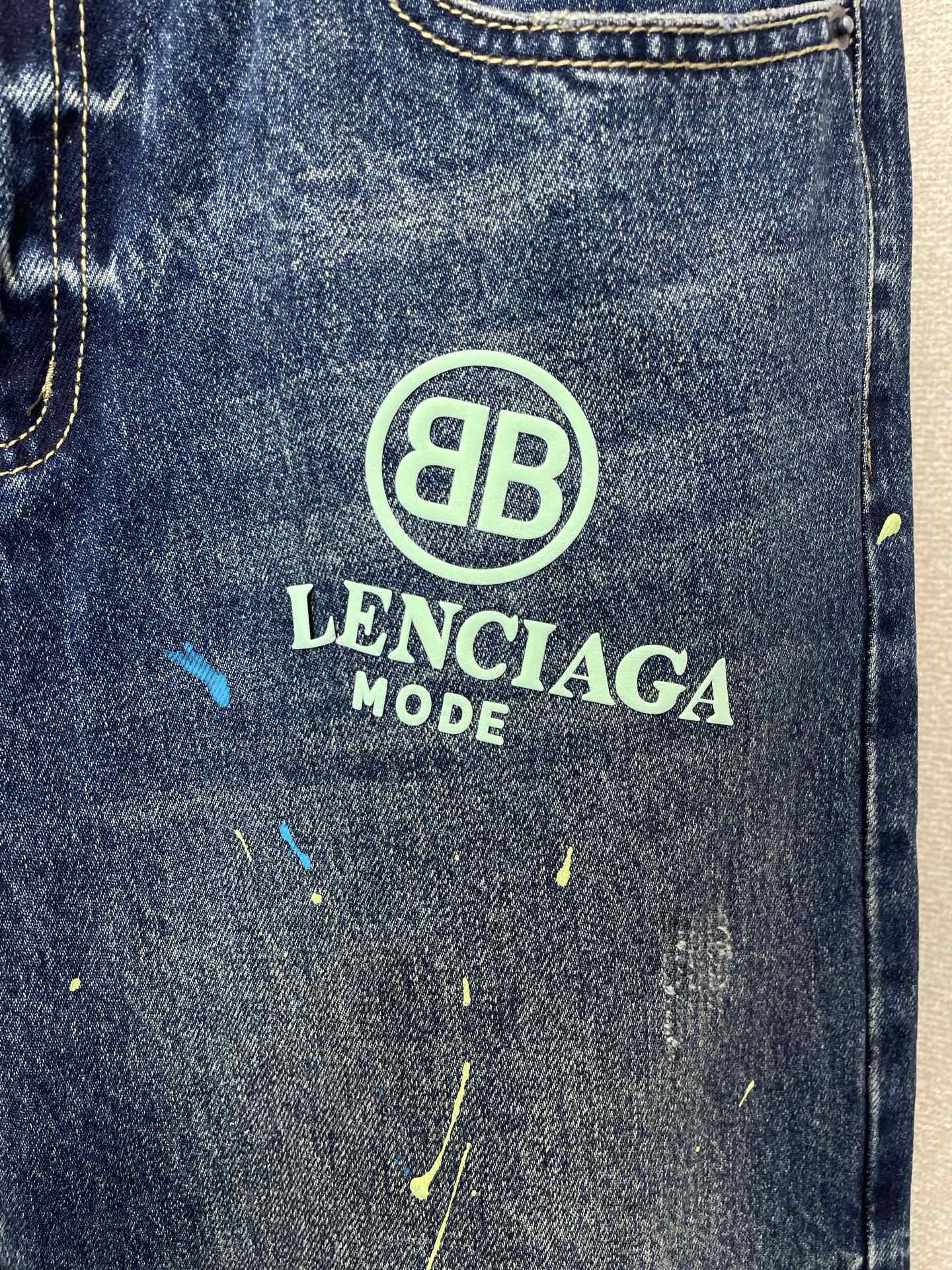 。Balenciaga巴黎世家💥砸锅卖铁都要上的新款新款 休闲牛仔裤👖高端版本！专柜定制面料 透气舒适度