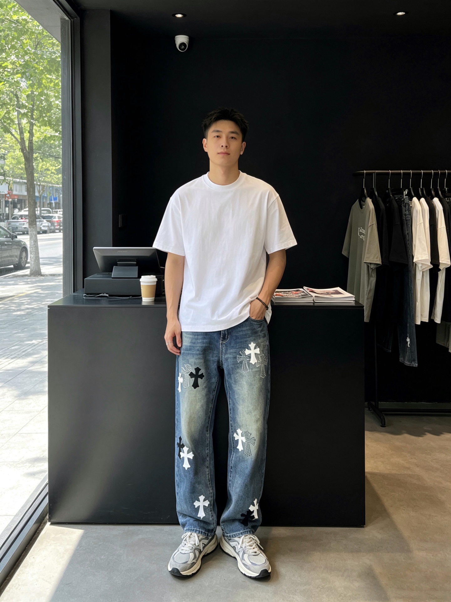 NO:868554,.Chrome hearts Chrome hearts is a new high-end version of casual jeans that everyone will buy!  Custom-made fabrics at the counter are highly breathable and comfortable, with impeccable details and brand element design concepts, reflecting high quality. It feels delicate and soft!  It presents a casual cut and the upper body shape is awesome!  Code number: 29-38,,chrome hearts,chrome hearts,jeans,19860909.Chrome hearts克罗心砸锅卖铁都要上的新款新款 休闲牛仔裤高端版本！专柜定制面料 透气舒适度高,细节无可挑剔,品牌元素设计理念,体现高品质.手感细腻柔软！呈现休闲裁剪,上身版型超赞！码数: 29-38,,chrome hearts,chrome hearts,jeans,,Men's clothing