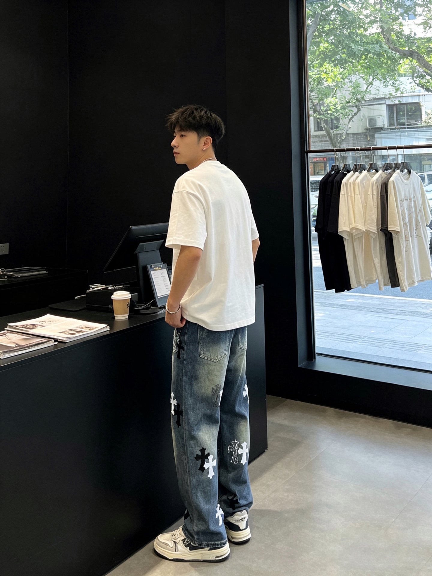 。Chrome hearts克罗心💥砸锅卖铁都要上的新款新款 休闲牛仔裤👖高端版本！专柜定制面料 透气舒