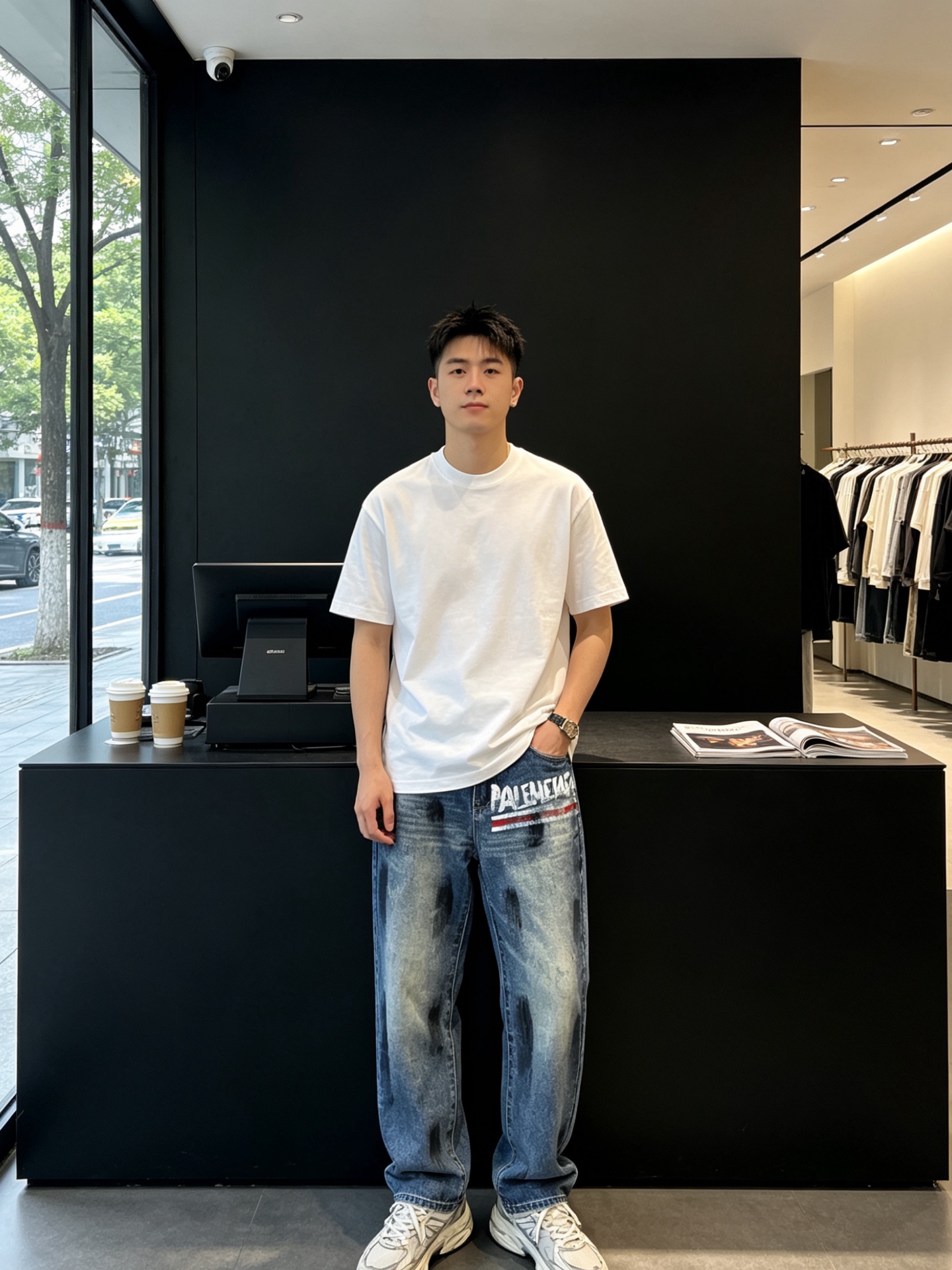 NO:874296,.Balenciaga’s new high-end version of casual jeans is a must-have.  Custom-made fabrics at the counter are highly breathable and comfortable, with impeccable details and brand element design concepts, reflecting high quality. It feels delicate and soft!  It presents a casual cut and the upper body shape is awesome!  Code number: 29-38,,balenciaga,balenciaga,jeans,19860909.Balenciaga巴黎世家砸锅卖铁都要上的新款新款 休闲牛仔裤高端版本！专柜定制面料 透气舒适度高,细节无可挑剔,品牌元素设计理念,体现高品质.手感细腻柔软！呈现休闲裁剪,上身版型超赞！码数: 29-38,,balenciaga,balenciaga,jeans,,Men's clothing