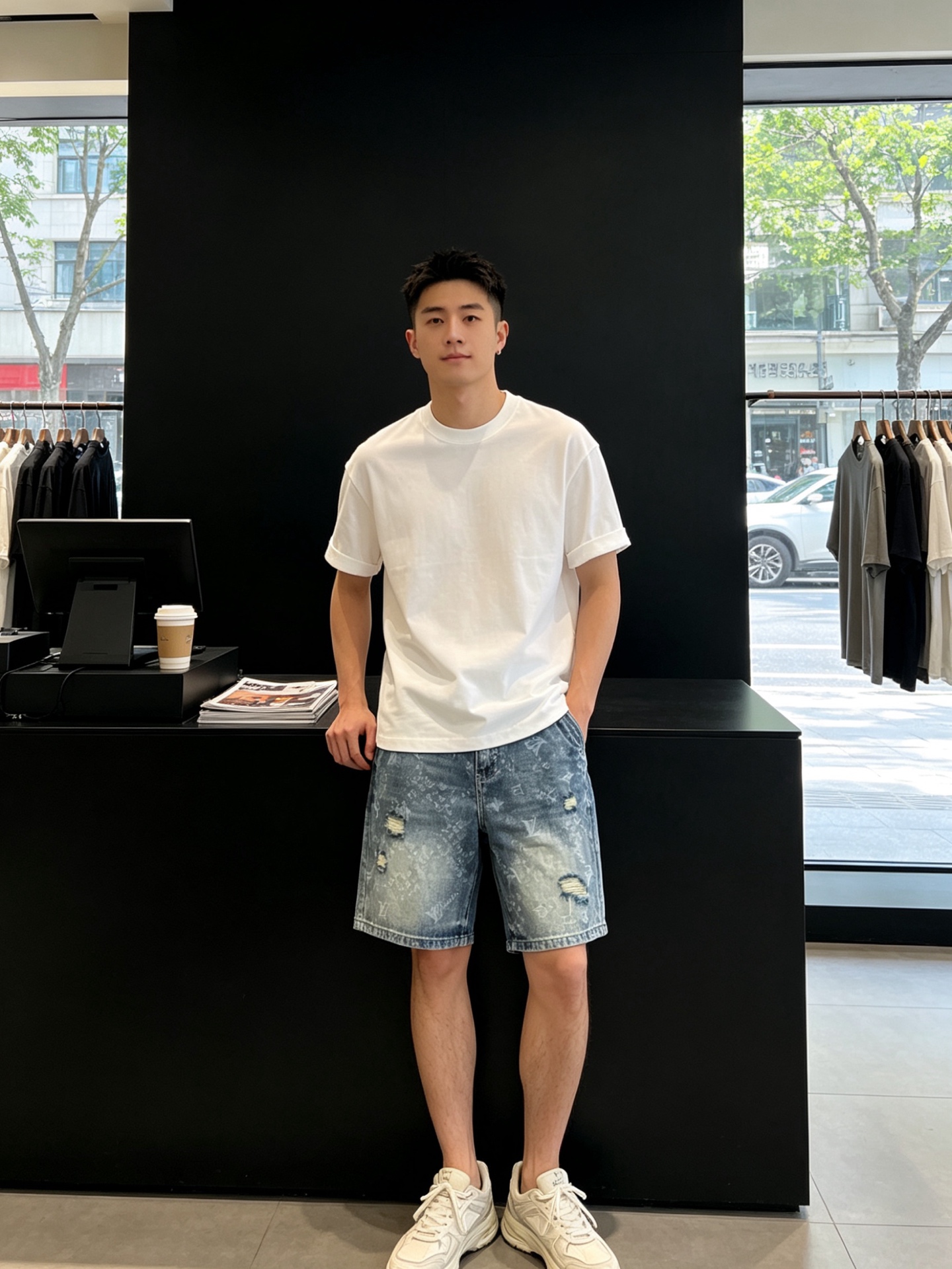 NO:874297,.Louis Vuitton’s new casual denim shorts are a high-end version that everyone has to sell!  Custom-made fabrics at the counter are highly breathable and comfortable, with impeccable details and brand element design concepts, reflecting high quality. It feels delicate and soft!  It presents a casual cut and the upper body shape is awesome!  Code number: 29-38,,louis vuitton,louis vuitton,shorts,19860909.Louis Vuitton路易威登砸锅卖铁都要上的新款新款 休闲牛仔短裤 高端版本！专柜定制面料 透气舒适度高,细节无可挑剔,品牌元素设计理念,体现高品质.手感细腻柔软！呈现休闲裁剪,上身版型超赞！码数: 29-38,,louis vuitton,louis vuitton,shorts,,Men's clothing