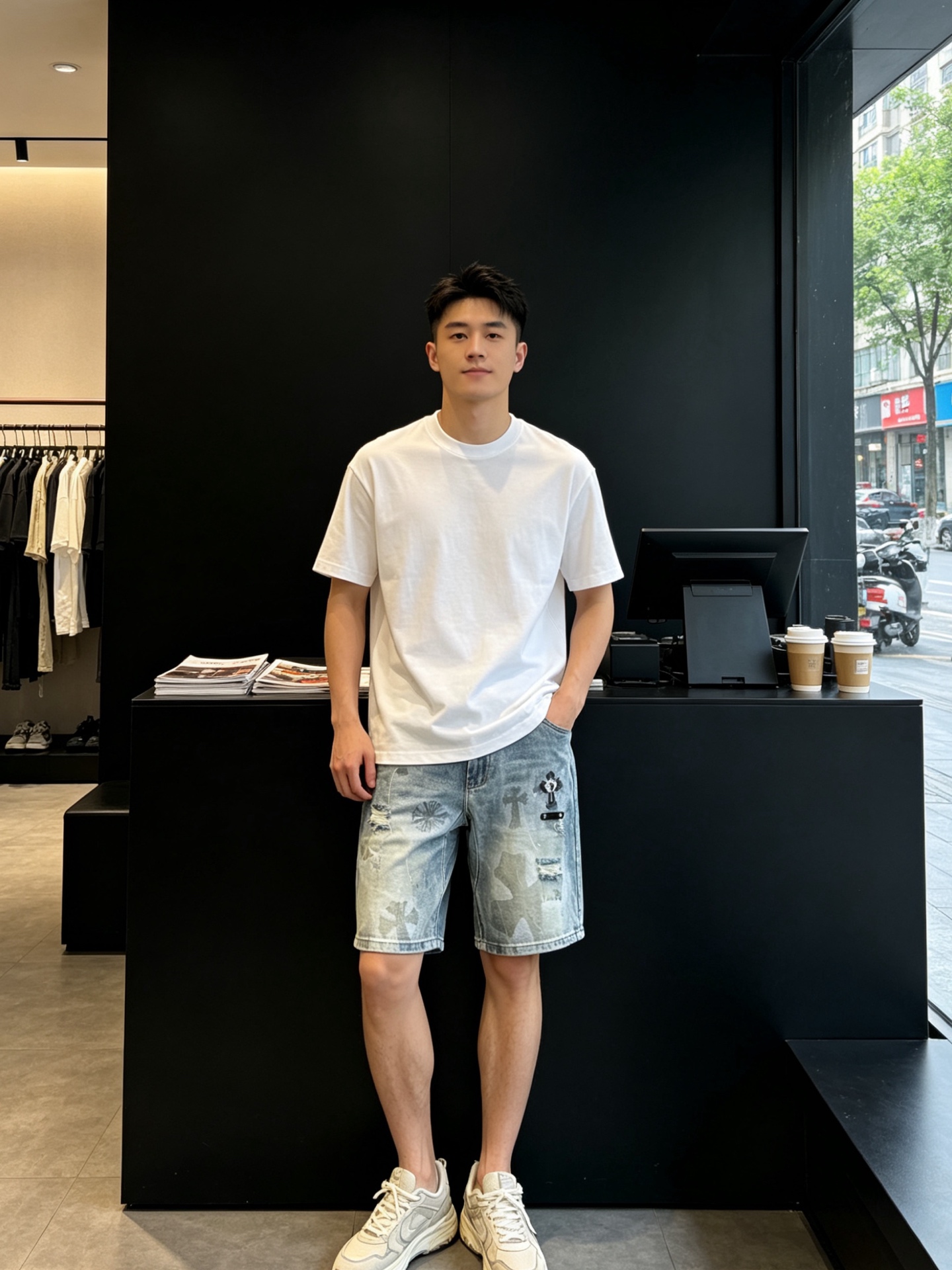 NO:868615,.Chrome Hearts Chrome Hearts is a new high-end version of casual denim shorts that everyone will buy!  Custom-made fabrics at the counter are highly breathable and comfortable, with impeccable details and brand element design concepts, reflecting high quality. It feels delicate and soft!  It presents a casual cut and the upper body shape is awesome!  Code number: 29-38,,chrome hearts,chrome hearts,shorts,19860909.Chrome hearts克罗心砸锅卖铁都要上的新款新款 休闲牛仔短裤 高端版本！专柜定制面料 透气舒适度高,细节无可挑剔,品牌元素设计理念,体现高品质.手感细腻柔软！呈现休闲裁剪,上身版型超赞！码数: 29-38,,chrome hearts,chrome hearts,shorts,,Men's clothing