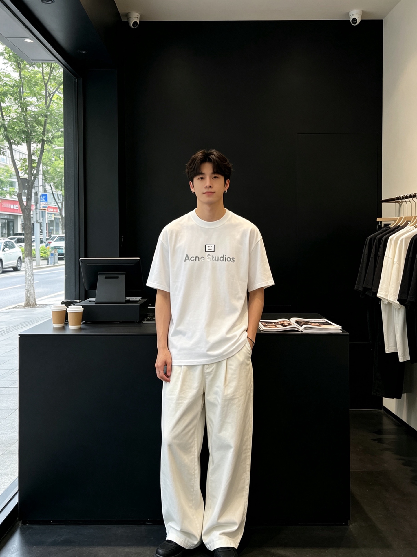 NO:916751,.Acne Studios sells the best new original men's casual short-sleeves. High-end customization. High-end version. Fashionable and versatile imported fabrics. Super soft and delicate feel. Skin-friendly and comfortable to wear. High-end boutique. The upper body is finely made by the OEM. It is a must-have item for men. Three standards are complete. Size M-3XL,,acne studios, dior, T-shirt,19860909.Acne Studios砸锅卖铁都要上的新款新款原单男士休闲短袖 高端定制 高端版本 时尚百搭爆款进口面料 手感超柔软细腻 穿着亲肤舒适 高端精品 代工厂精细做上身非常赞 男士必备单品 三标齐全 码数M-3XL,,acne studios,dior,T-shirt,,Men's clothing
