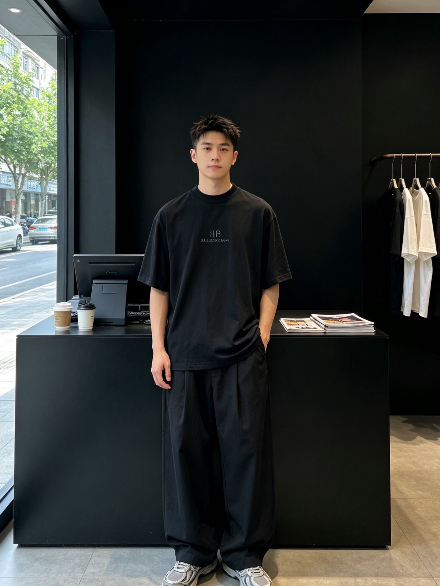 NO:874371,.Balenciaga’s new and original men’s casual short-sleeves are sold at all times. High-end customization. High-end version. Fashionable and versatile imported fabrics. Super soft and delicate feel. Skin-friendly and comfortable to wear. High-end boutique. The upper body is exquisitely made by the factory. A must-have item for men. Complete with three standards. Size 38.39.40.41,,balenciaga,balenciaga,T-shirt,19860909.Balenciaga巴黎世家砸锅卖铁都要上的新款新款原单男士休闲短袖 高端定制 高端版本 时尚百搭爆款进口面料 手感超柔软细腻 穿着亲肤舒适 高端精品 代工厂精细做上身非常赞 男士必备单品 三标齐全 码数38.39.40.41,,balenciaga,balenciaga,T-shirt,,Men's clothing