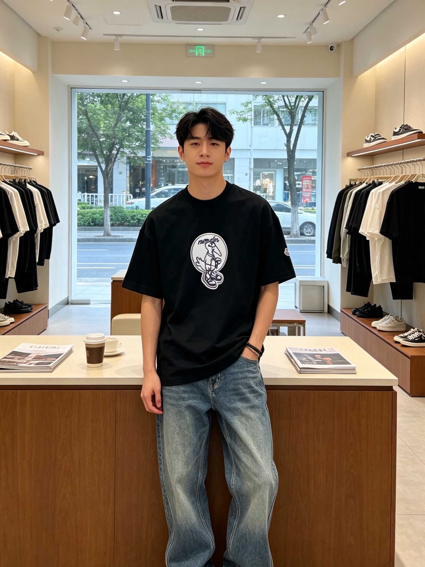 NO:916731,.Moncler's new and original men's casual short-sleeve, high-end customized, high-end version, fashionable and versatile imported fabrics, super soft and delicate to the touch, skin-friendly and comfortable to wear, high-end boutique, the upper body is exquisitely made by the factory, a must-have item for men, complete with three standards, size M-3XL, Moncler, T-shirt,19860909.Moncler蒙口砸锅卖铁都要上的新款新款原单男士休闲短袖 高端定制 高端版本 时尚百搭爆款进口面料 手感超柔软细腻 穿着亲肤舒适 高端精品 代工厂精细做上身非常赞 男士必备单品 三标齐全 码数M-3XL,,Moncler,T-shirt,,Men's clothing