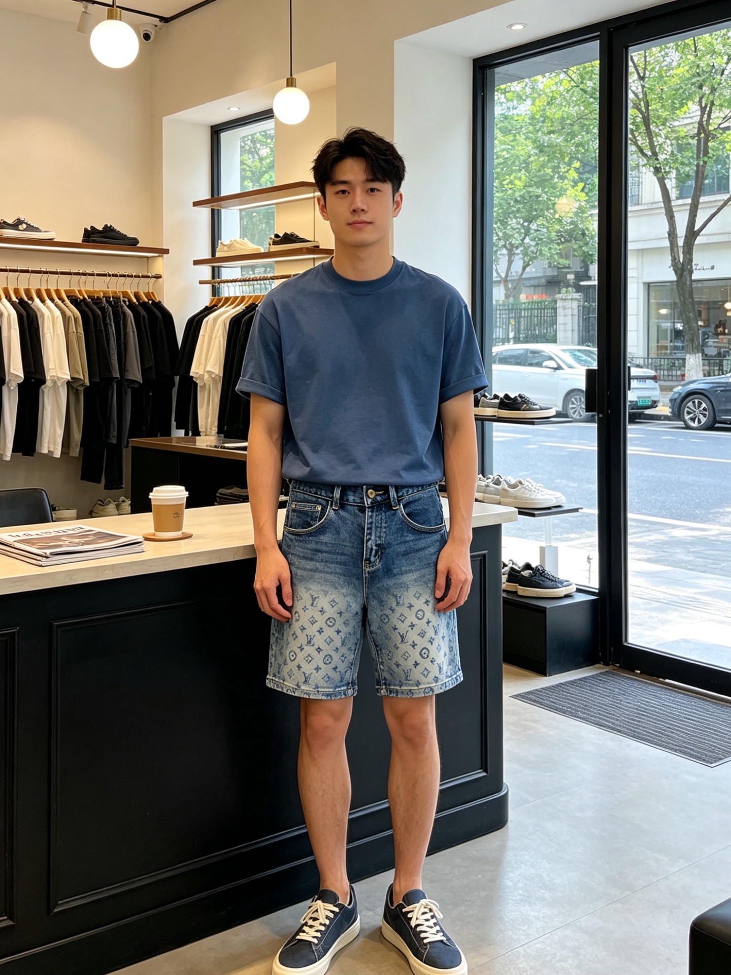 NO:856671,.Louis Vuitton exclusive high-end version of new casual denim shorts!  Custom-made fabrics at the counter are highly breathable and comfortable, with impeccable details and brand element design concepts, reflecting high quality. It feels delicate and soft!  It presents a casual cut and the upper body shape is awesome!  Code number 28-38,,louis vuitton,louis vuitton,shorts,19860909.Louis Vuitton路易威登独家专供新款休闲牛仔短裤高端版本！专柜定制面料 透气舒适度高,细节无可挑剔,品牌元素设计理念,体现高品质.手感细腻柔软！呈现休闲裁剪,上身版型超赞！码数28-38,,louis vuitton,louis vuitton,shorts,,Men's clothing