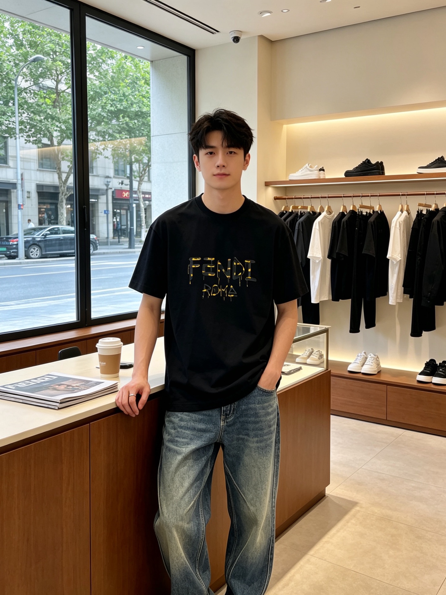 NO:856763,.FENDI Fendi exclusively provides new original men's casual short sleeves. High-end customization. High-end version. Fashionable and versatile imported fabrics. Super soft and delicate feel. Skin-friendly and comfortable to wear. High-end boutique. The upper body is exquisitely made by the factory. A must-have item for men. Three complete standards. Size M-3XL,,fendi,fendi, T-shirt,19860909.FENDI芬迪独家专供新款原单男士休闲短袖 高端定制 高端版本 时尚百搭爆款进口面料 手感超柔软细腻 穿着亲肤舒适 高端精品 代工厂精细做上身非常赞 男士必备单品 三标齐全 码数M-3XL,,fendi,fendi,T-shirt,,Men's clothing
