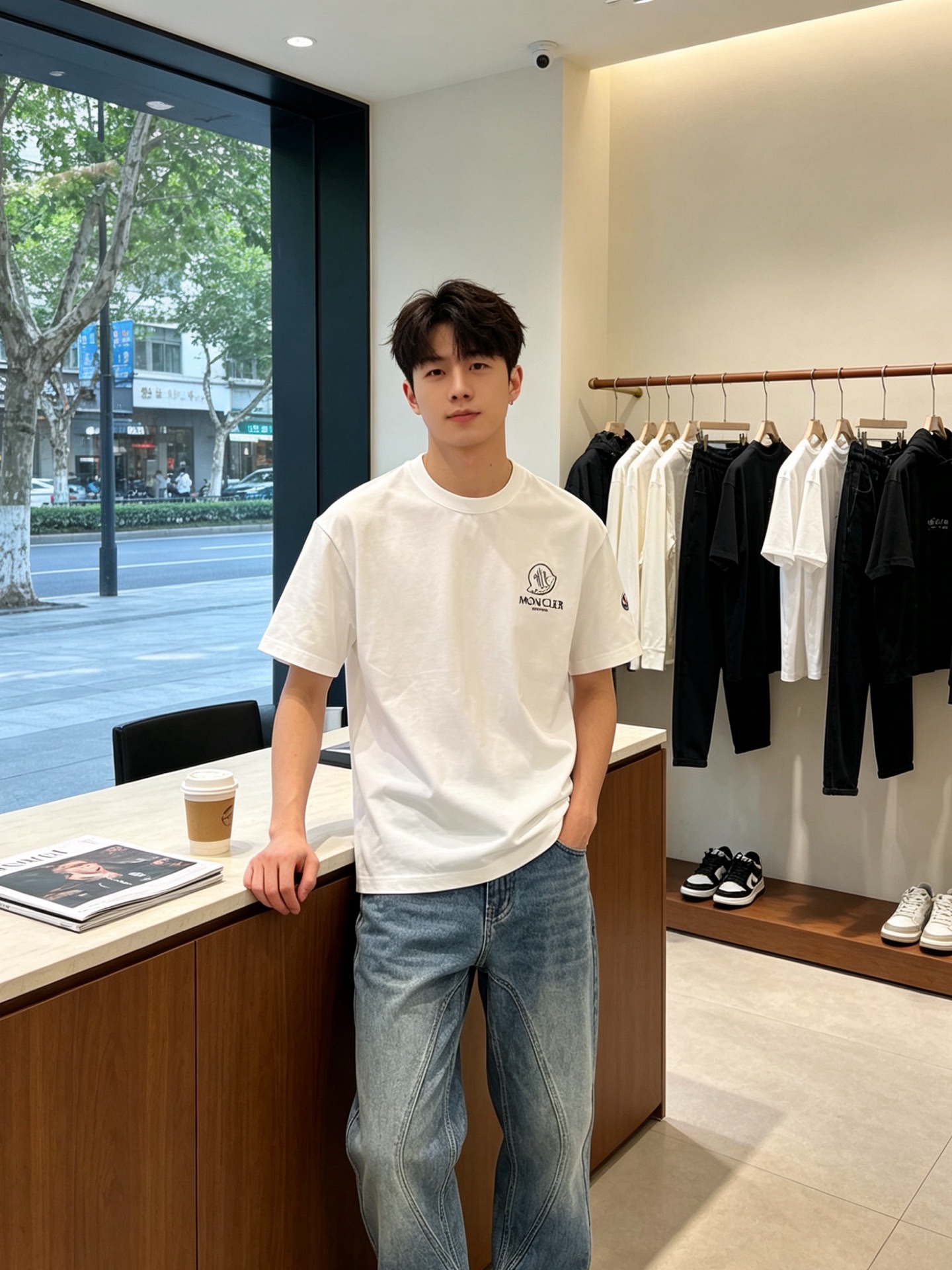 NO:856719,.Moncler Moncler Men's Men's Casual Short Sleeves are exclusively available for new models. High-end customization. High-end version. Fashionable and versatile imported fabrics. Super soft and delicate feel. Skin-friendly and comfortable to wear. High-end boutique. The upper body is finely made by the factory. It is a must-have item for men. Complete with three standards. Size M-3XL, Moncler, T-shirt,19860909.Moncler蒙口独家专供新款原单男士休闲短袖 高端定制 高端版本 时尚百搭爆款进口面料 手感超柔软细腻 穿着亲肤舒适 高端精品 代工厂精细做上身非常赞 男士必备单品 三标齐全 码数M-3XL,,Moncler,T-shirt,,Men's clothing