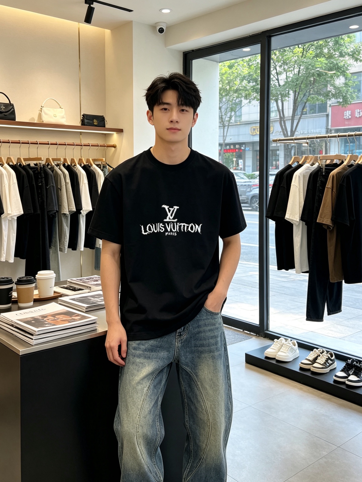 。Louis Vuitton路易威登💥独家专供新款原单男士休闲短袖 高端定制 高端版本 时尚百搭爆款⚠️