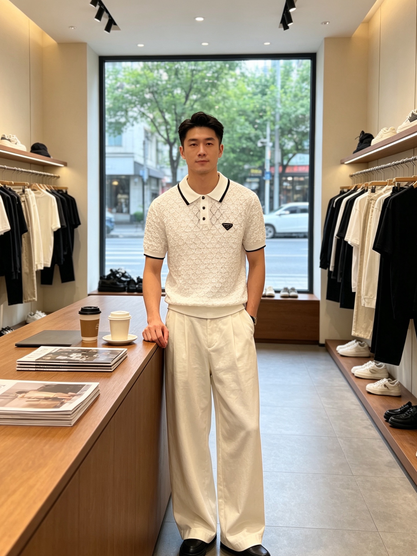NO:856938,.Prada exclusively supplies new original men's casual short-sleeves, high-end customization, high version, fashionable and versatile imported fabrics, super soft and delicate to the touch, skin-friendly and comfortable to wear, high-end boutique, the upper body is exquisitely made by the factory, a must-have item for men, complete with three standards, size M-3XL,, prada, prada, T-shirt,19860909.Prada普拉达独家专供新款原单男士休闲短袖 高端定制 高版本 时尚百搭爆款进口面料 手感超柔软细腻 穿着亲肤舒适 高端精品 代工厂精细做上身非常赞 男士必备单品 三标齐全 码数M-3XL,,prada,prada,T-shirt,,Men's clothing