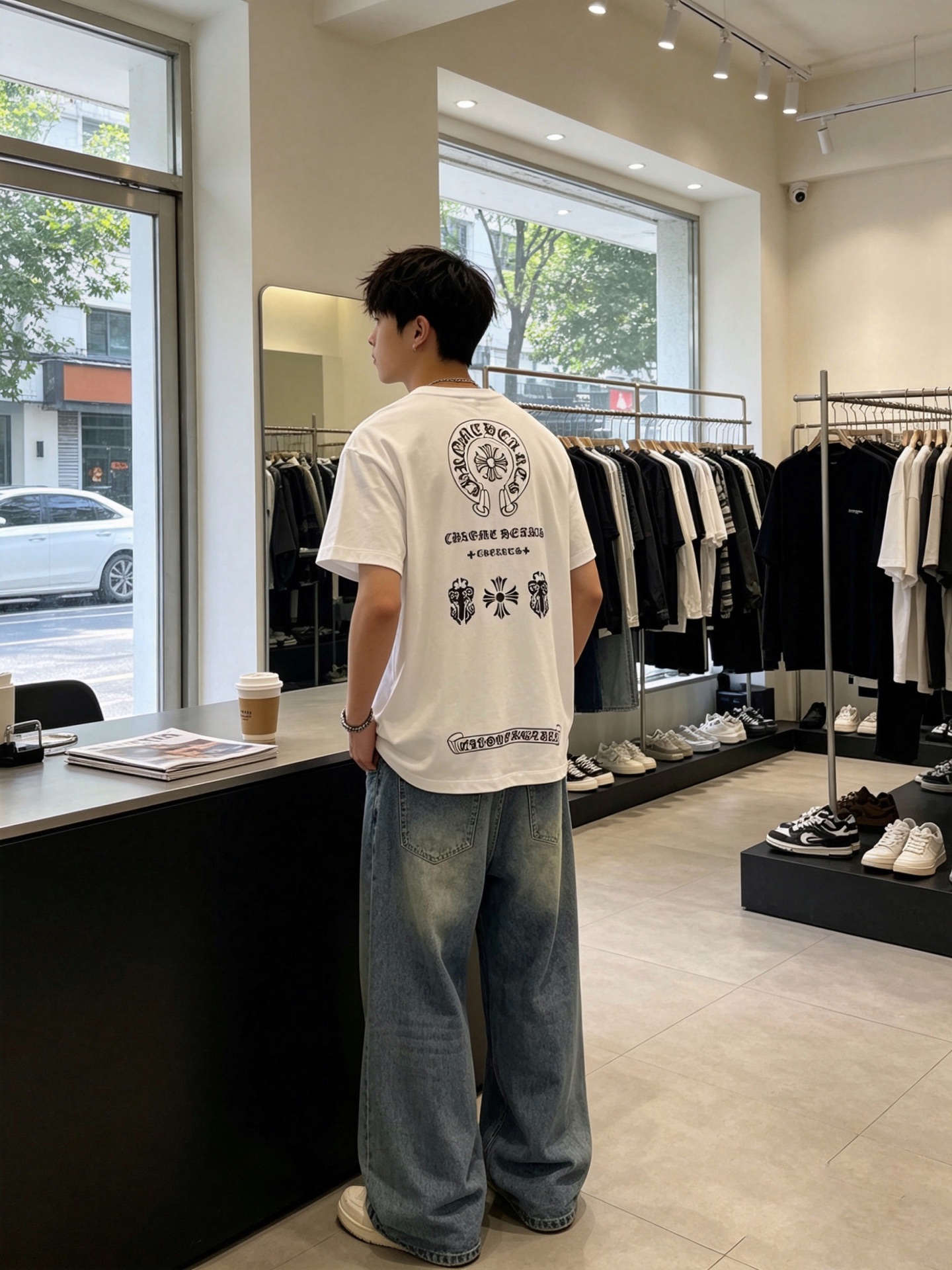 。Chrome hearts克罗心💥砸锅卖铁都要上的新款新款原单男士休闲短袖 高端定制 高端版本 时尚百
