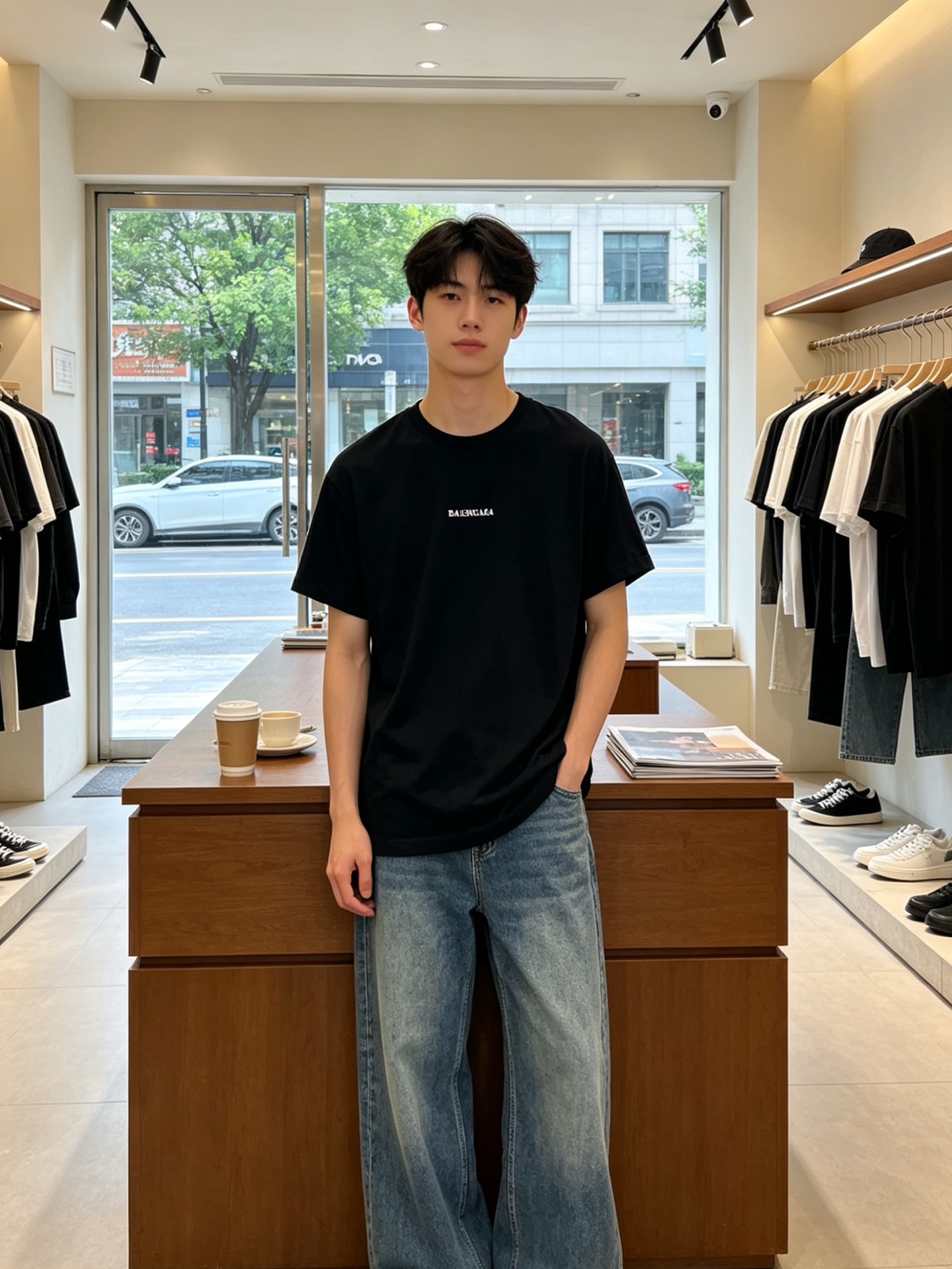 NO:868913,.Balenciaga exclusively supplies new original men's casual short sleeves. High-end customization. High-end version. Fashionable and versatile imported fabrics. Super soft and delicate feel. Skin-friendly and comfortable to wear. High-end boutique. The upper body is exquisitely made by the factory. A must-have item for men. Three complete standards. Size M-3XL,,balenciaga,balenciaga,T-shirt,19860909.Balenciaga巴黎世家独家专供新款原单男士休闲短袖 高端定制 高端版本 时尚百搭爆款进口面料 手感超柔软细腻 穿着亲肤舒适 高端精品 代工厂精细做上身非常赞 男士必备单品 三标齐全 码数M-3XL,,balenciaga,balenciaga,T-shirt,,Men's clothing