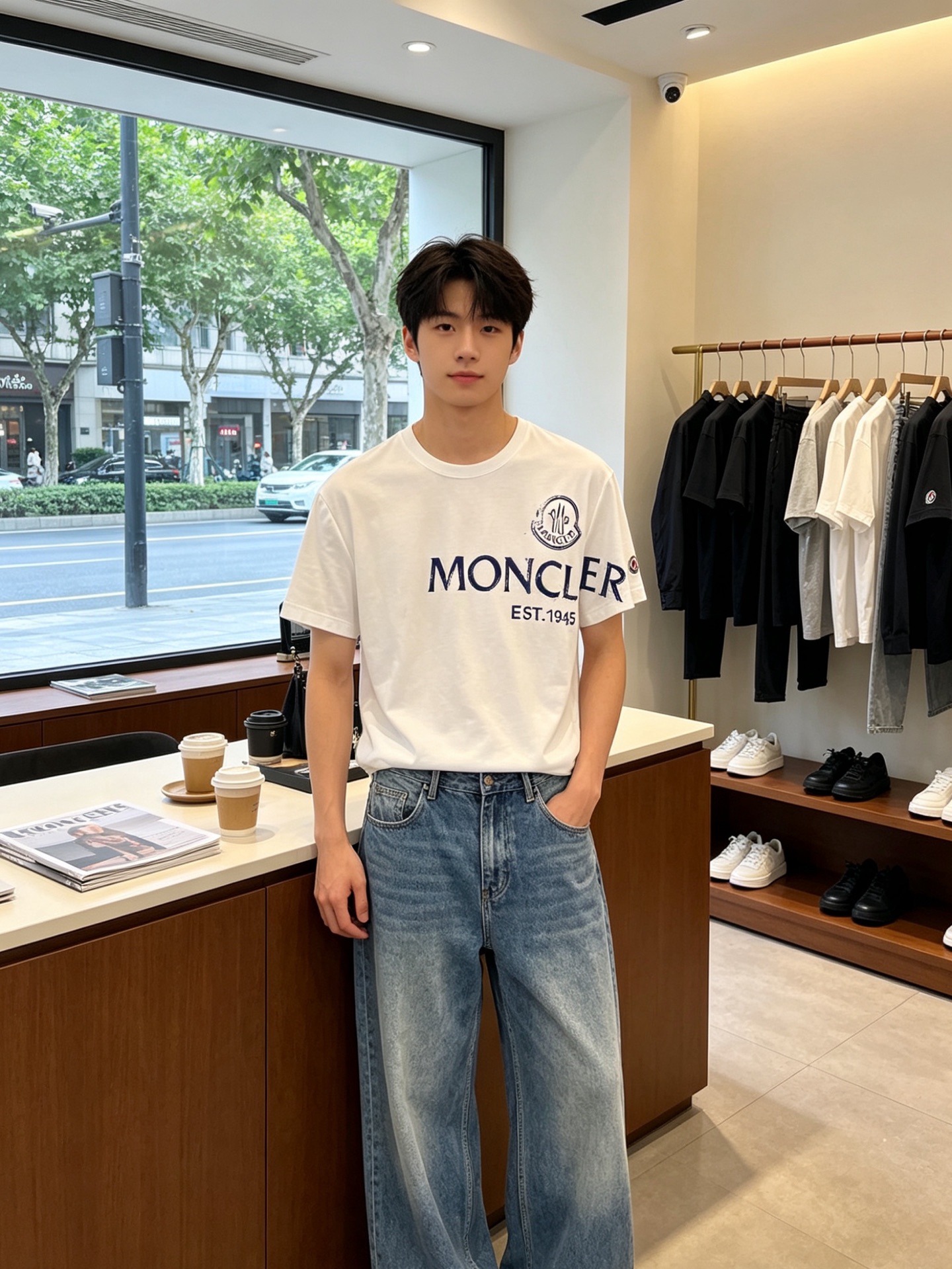 NO:856906,.Moncler Moncler Men's Men's Casual Short Sleeves are exclusively available for new models. High-end customization. High-end version. Fashionable and versatile imported fabrics. Super soft and delicate feel. Skin-friendly and comfortable to wear. High-end boutique. The upper body is finely made by the factory. It is a must-have item for men. Complete with three standards. Size M-3XL, Moncler, T-shirt,19860909.Moncler蒙口独家专供新款原单男士休闲短袖 高端定制 高端版本 时尚百搭爆款进口面料 手感超柔软细腻 穿着亲肤舒适 高端精品 代工厂精细做上身非常赞 男士必备单品 三标齐全 码数M-3XL,,Moncler,T-shirt,,Men's clothing