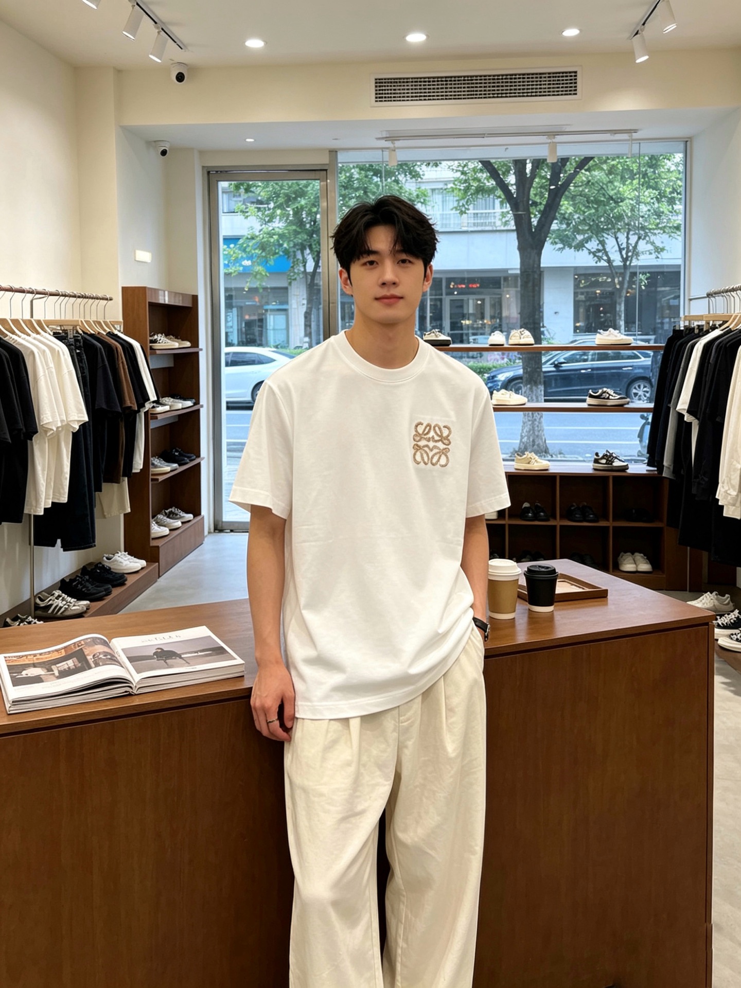 LOEWE罗意威💥砸锅卖铁都要上的新款新款原单男士休闲短袖 高端定制 高端版本 时尚百搭爆款⚠️⚠️✨✨